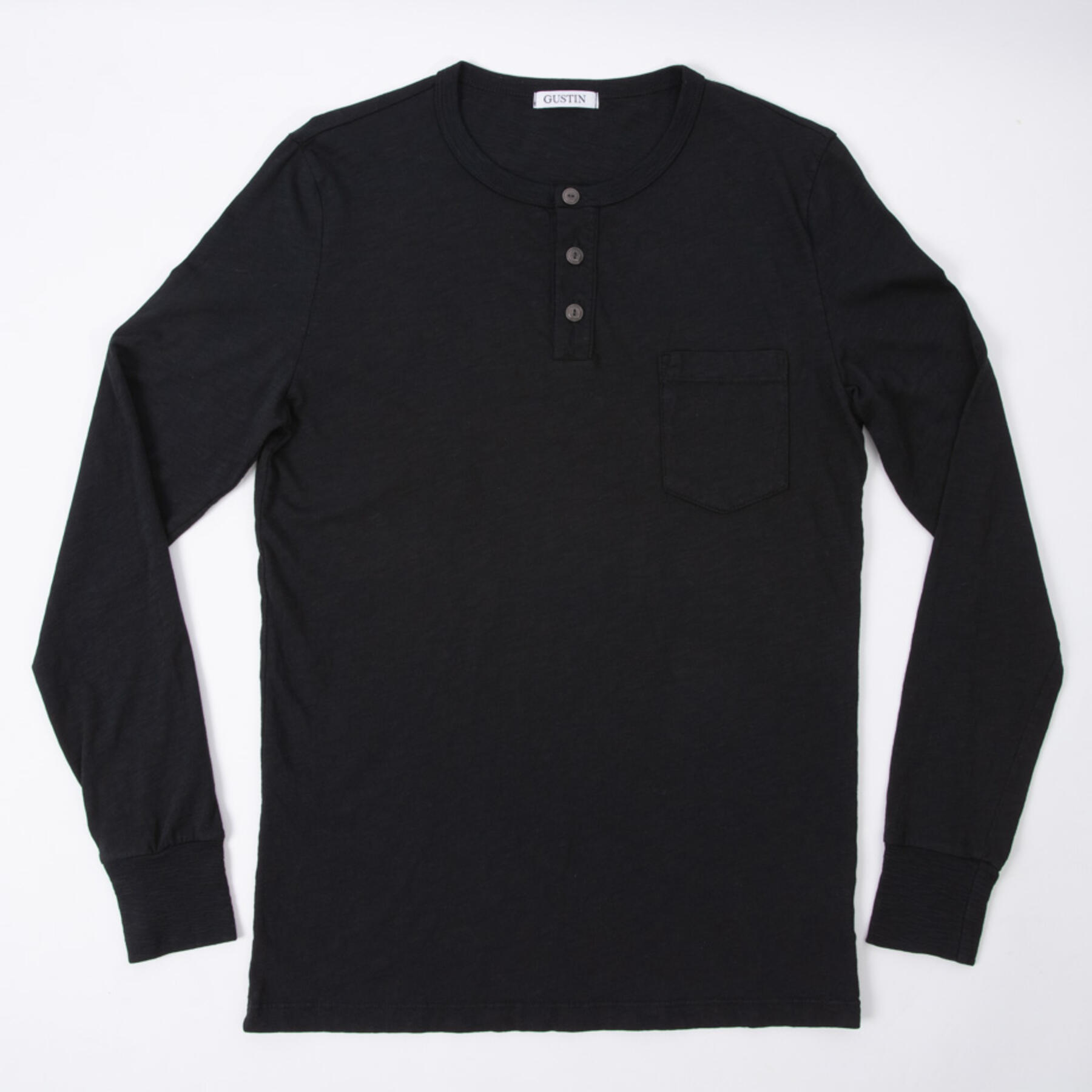 gustin slub pocket henley 3 pack