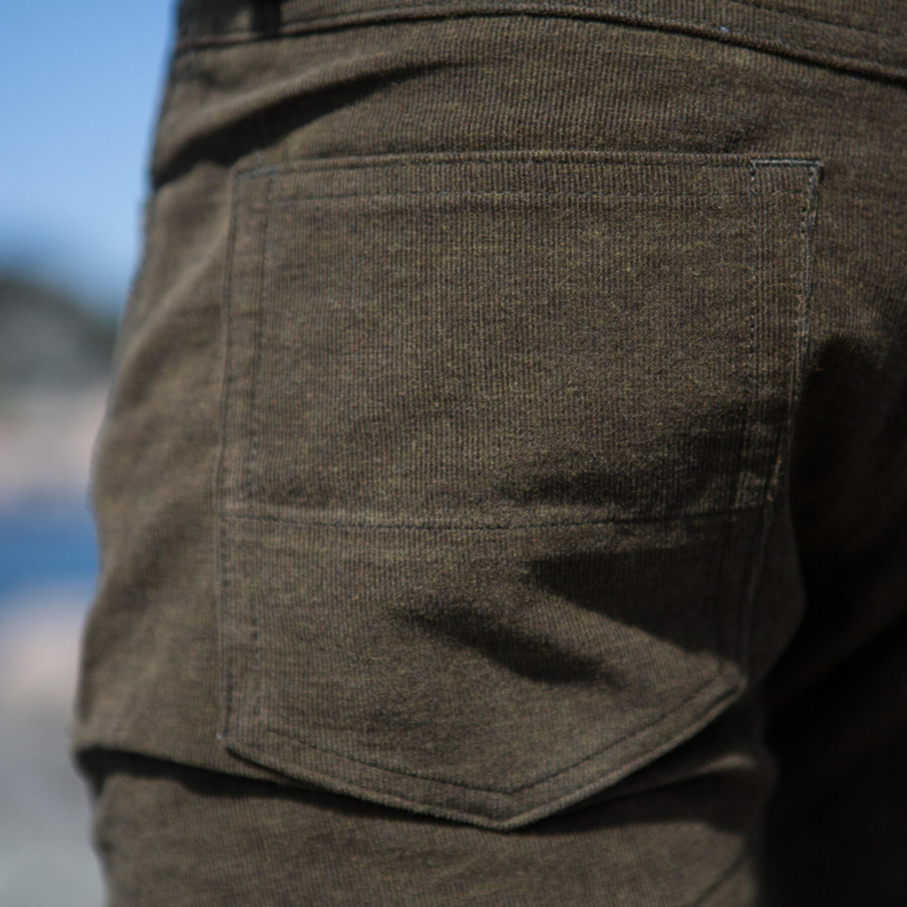 gustin #8 featherweight corduroy 5 pocket - olive