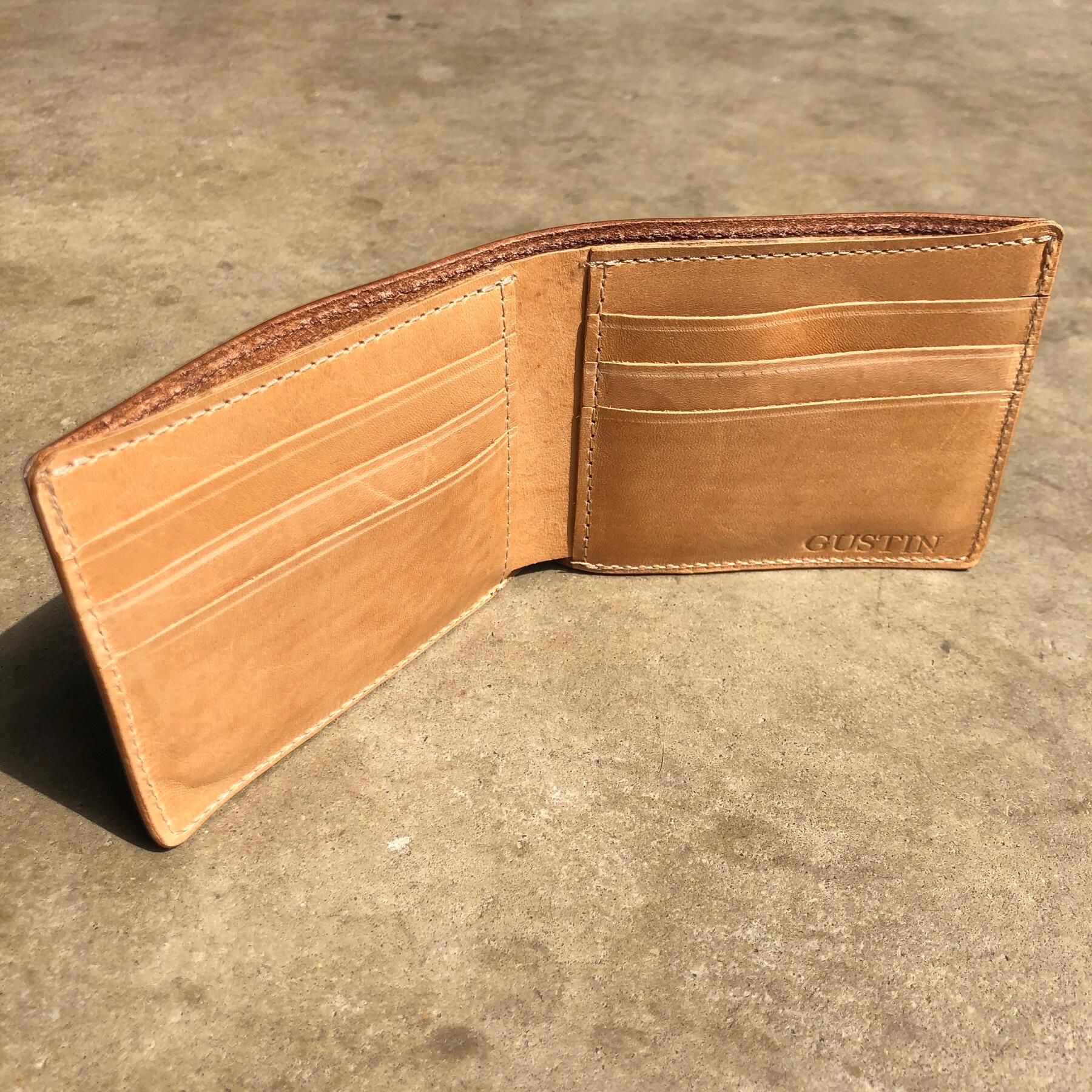 gustin horween english tan bifold 2
