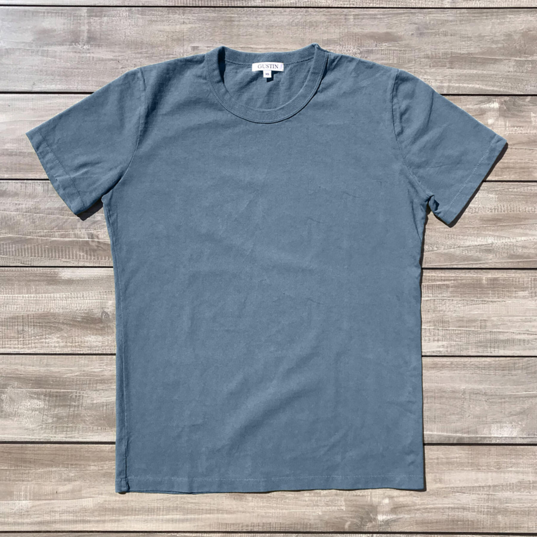 gustin heavyweight pigment dye t-shirt 2 pack (ocean)