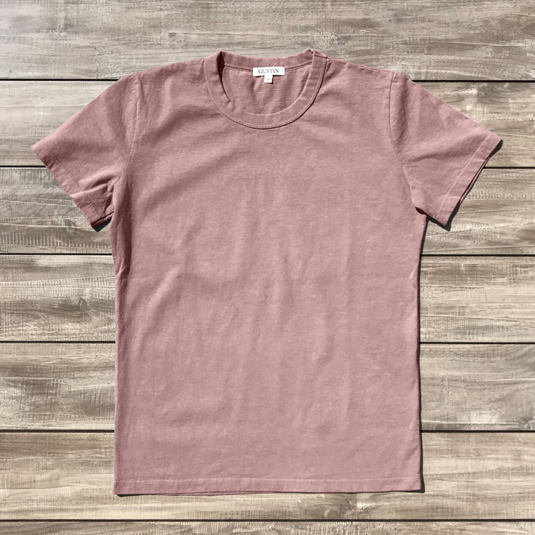 Heavyweight Pigment Dye T-Shirt 2 Pack Faded Rose | Gustin