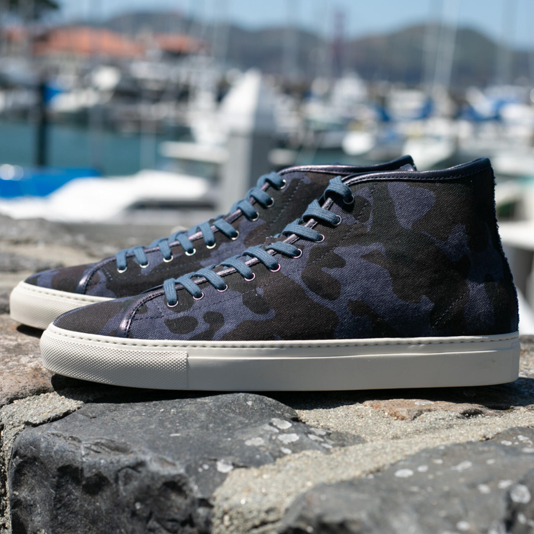 gustin camo canvas high top