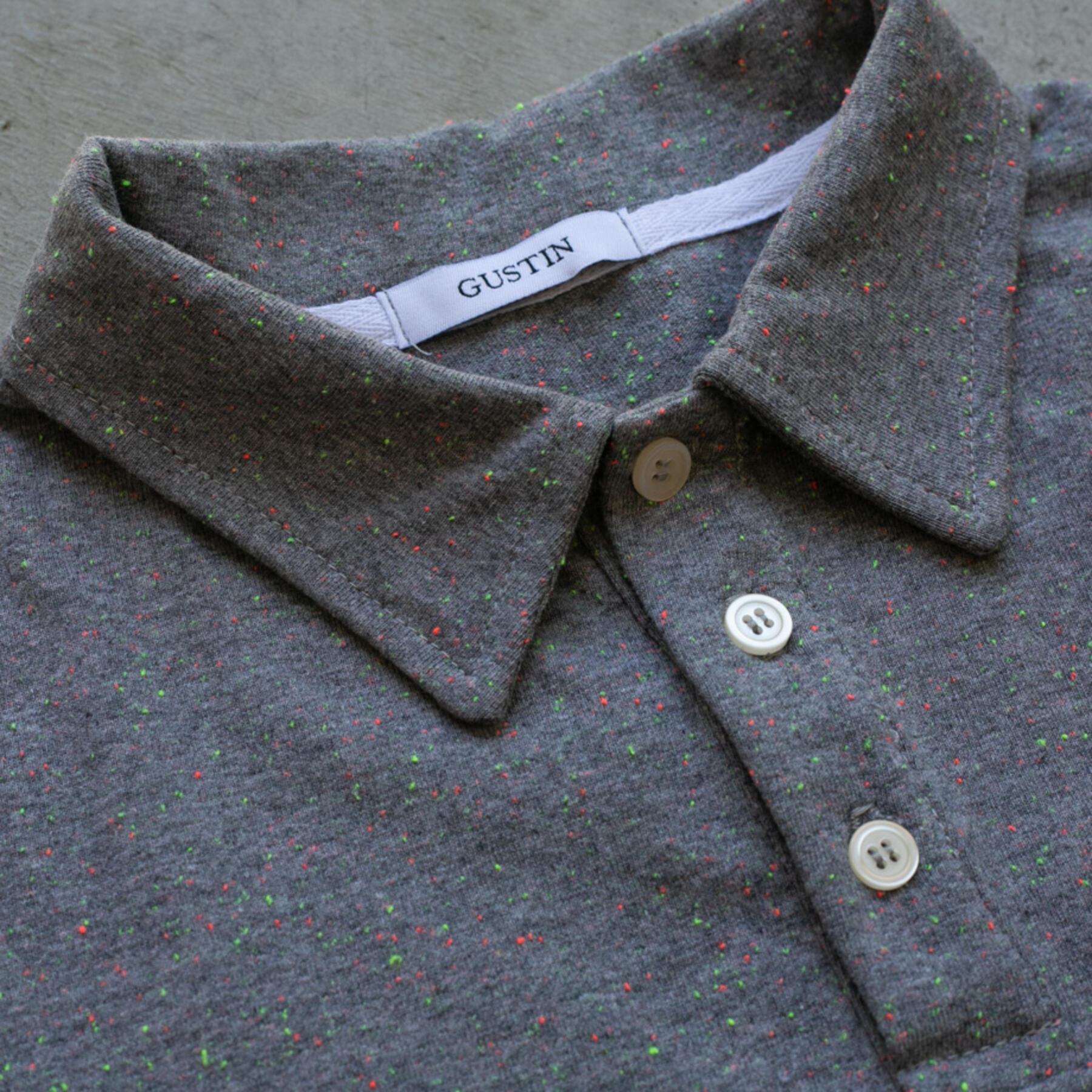 gustin rainbow nep polo 2 pack (grey, natural)