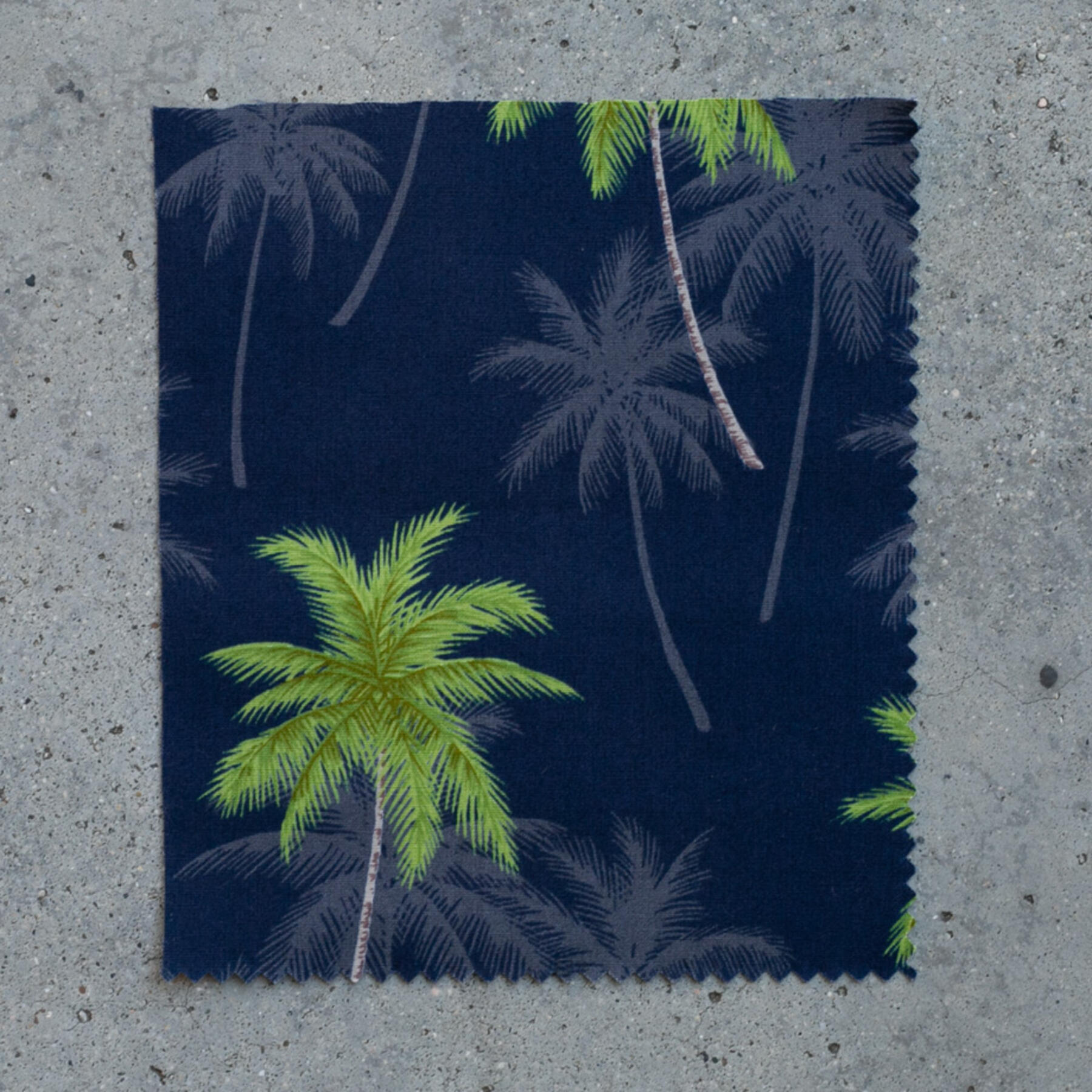 gustin #703 navy palms short sleeve shirt