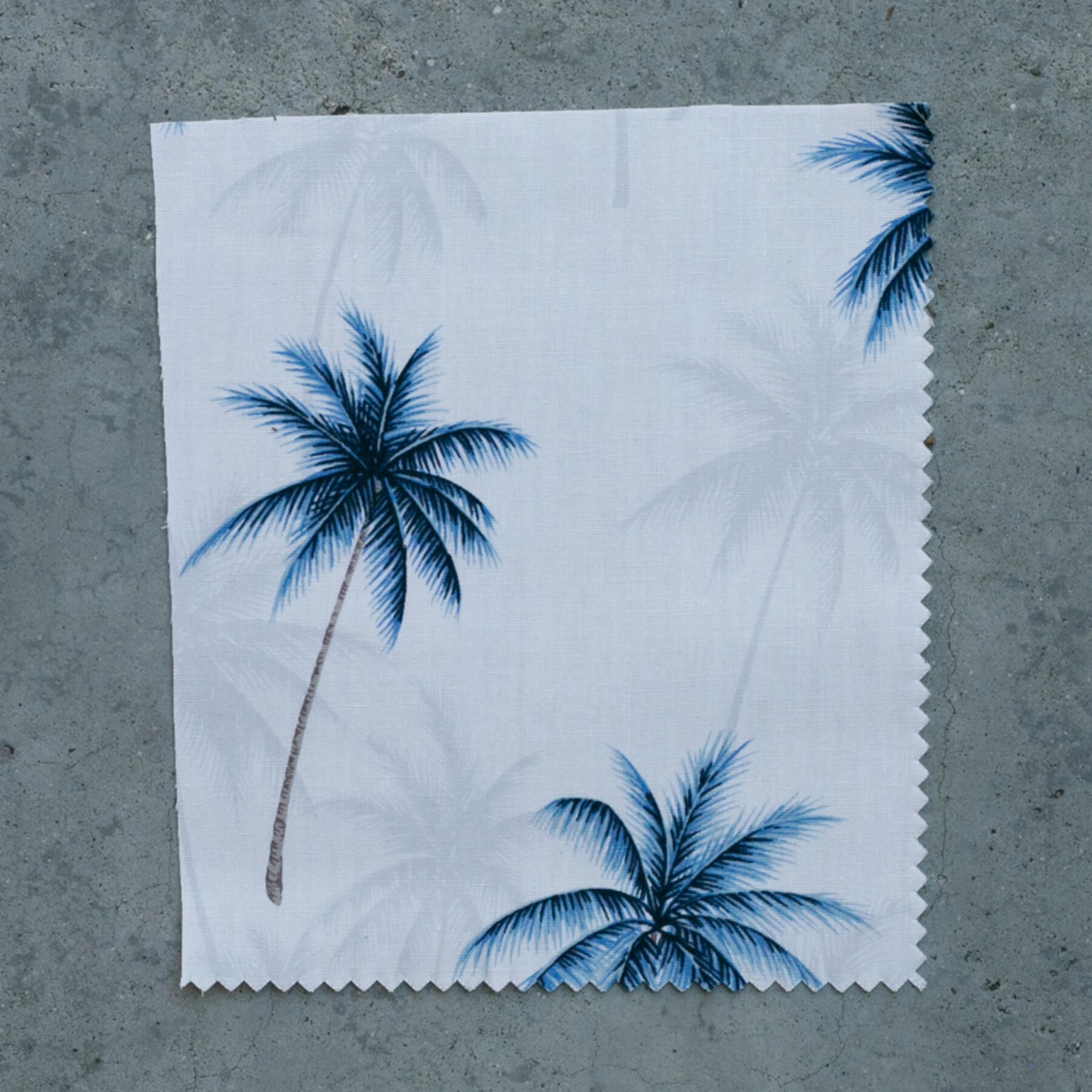 gustin #700 cream palms short sleeve shirt