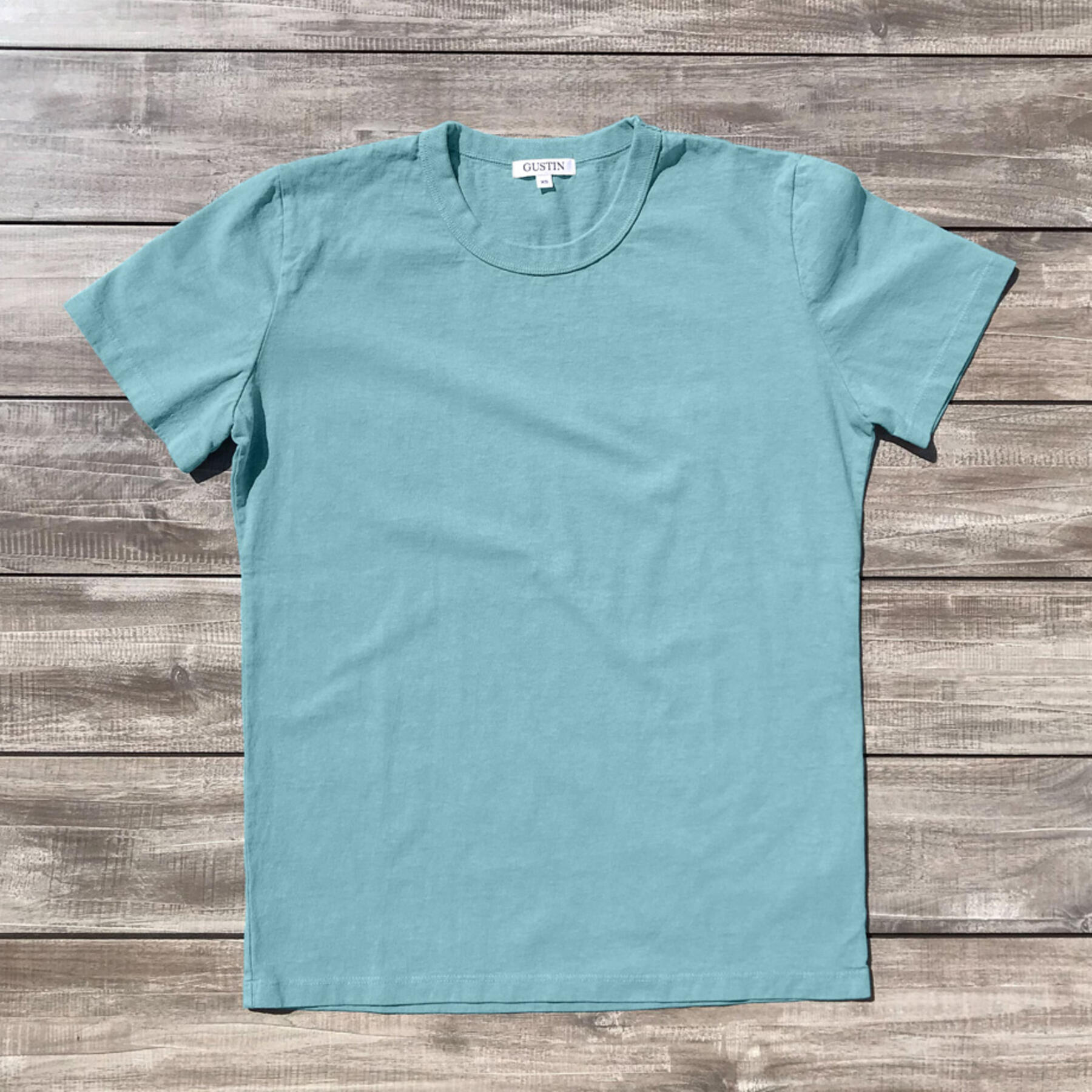 gustin heavyweight pigment dye t-shirt 2 pack (seafoam)