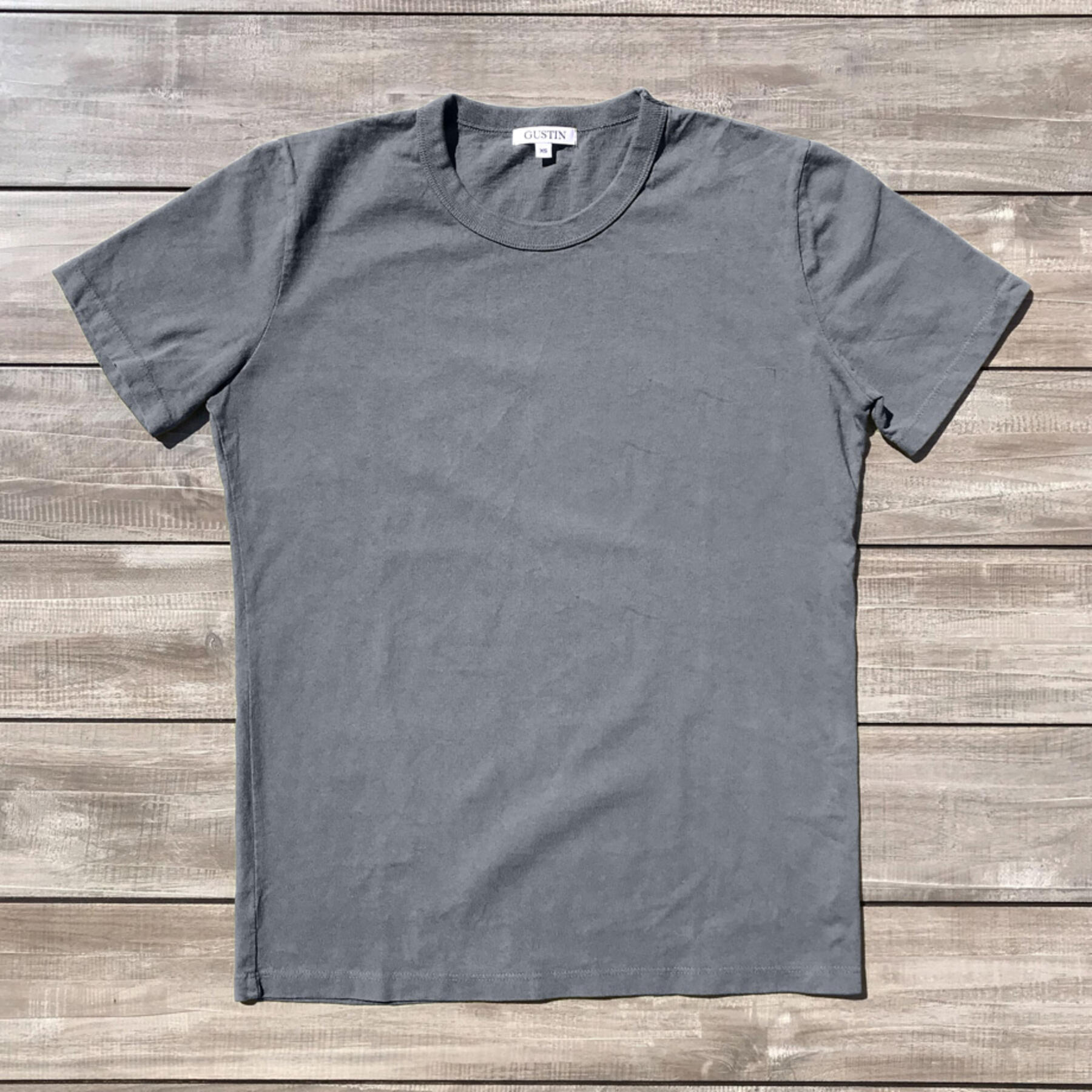 gustin heavyweight pigment dye t-shirt 2 pack (ash)