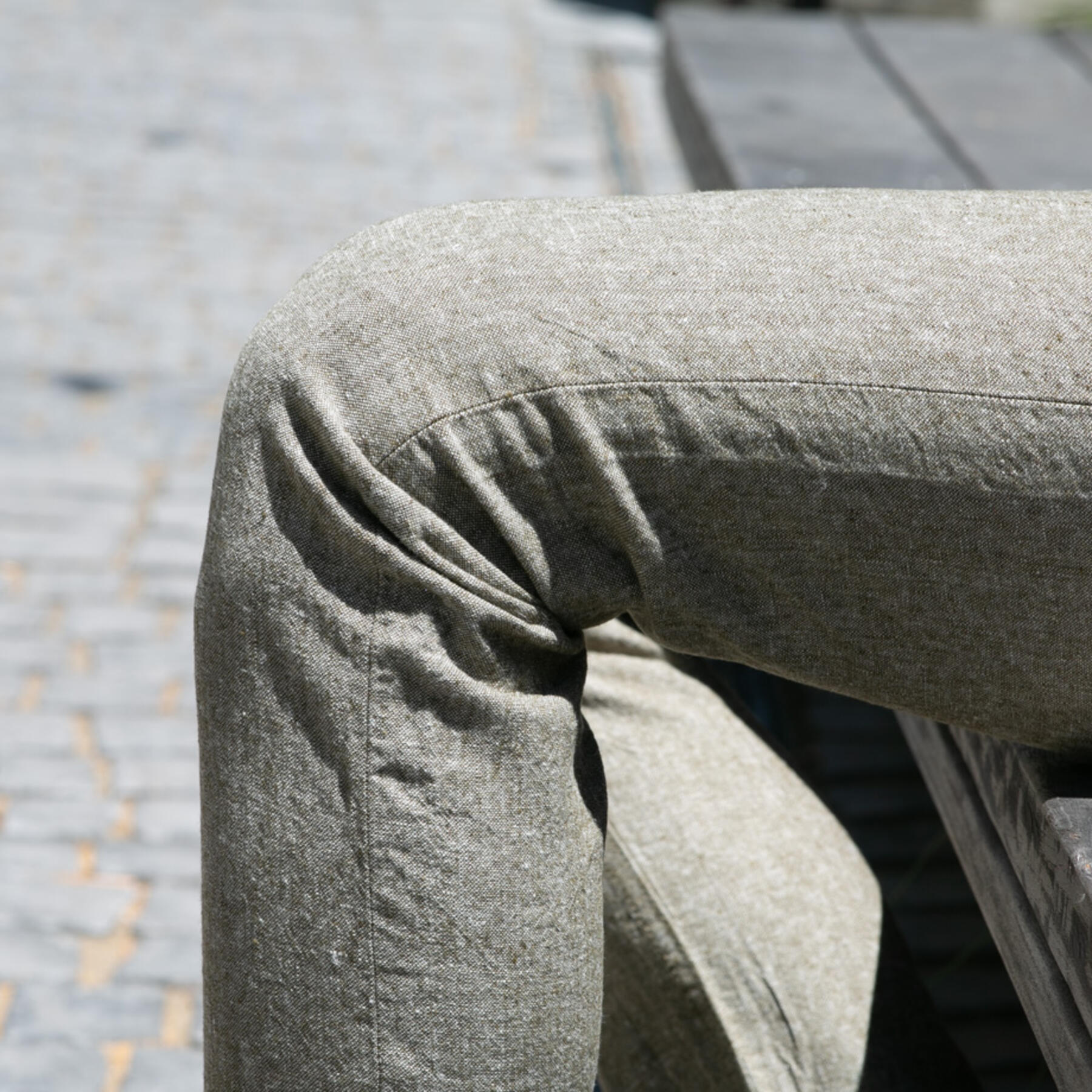 gustin #16 linen chambray 5 pocket - desert