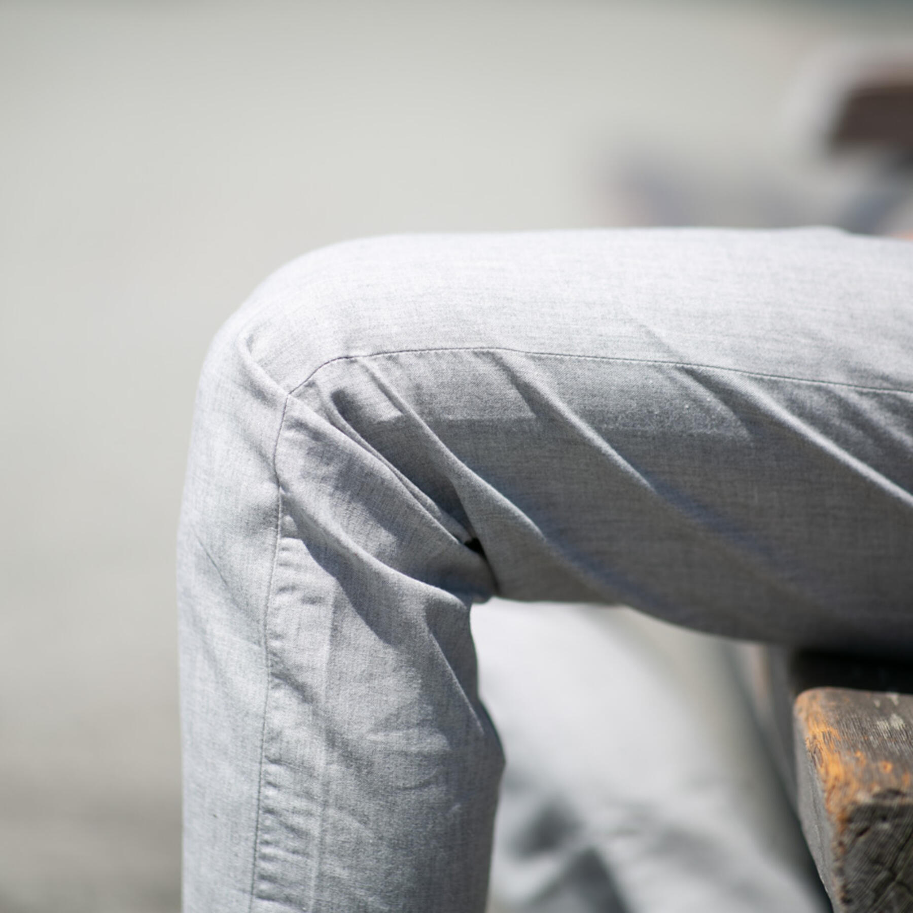 gustin #479 heather grey featherweight selvedge
