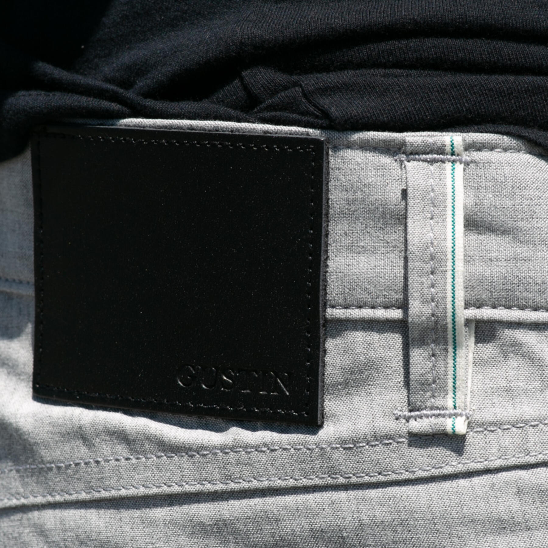 gustin #479 heather grey featherweight selvedge