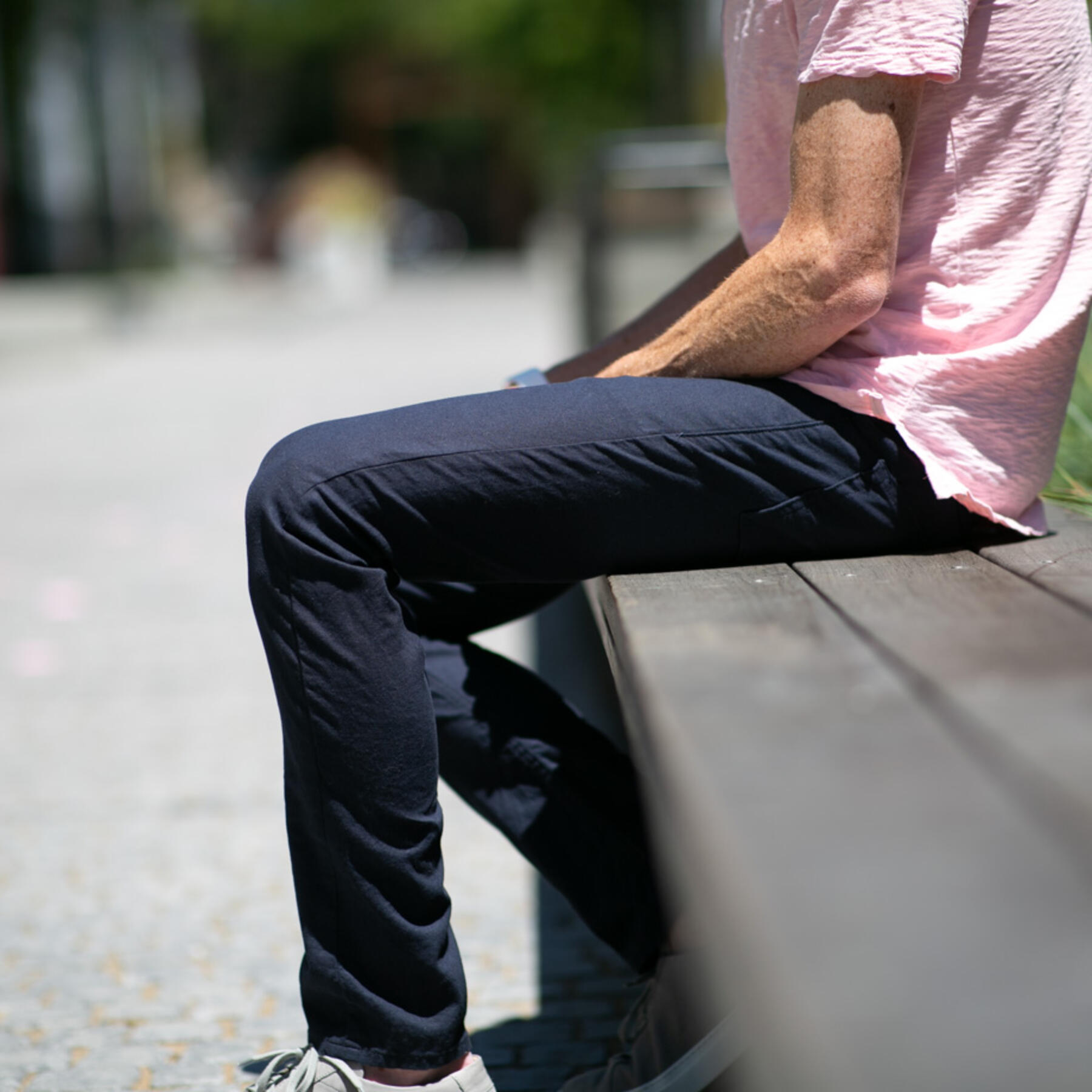 gustin #19 linen 5 pocket - navy