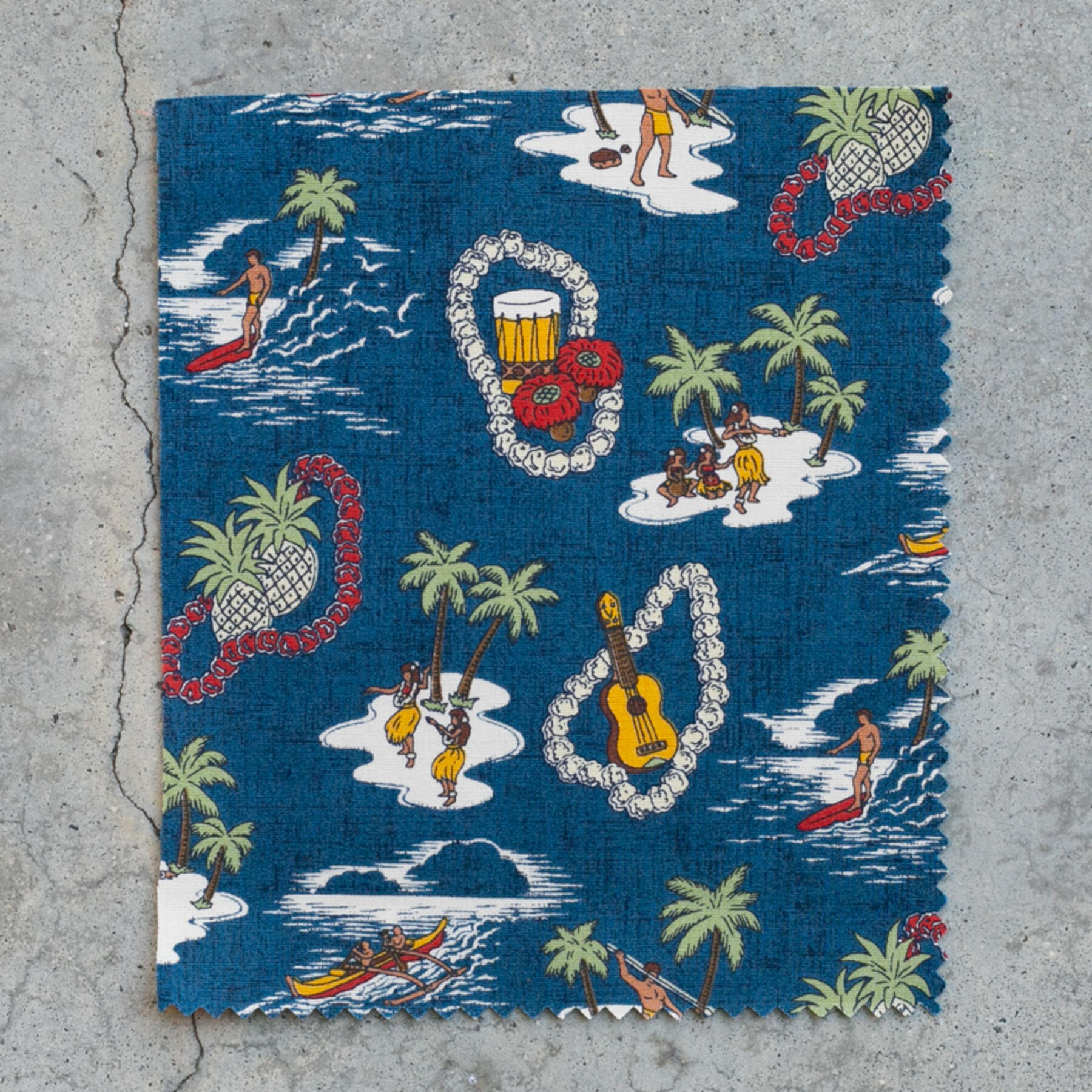 gustin #753 island fantasy short sleeve - blue