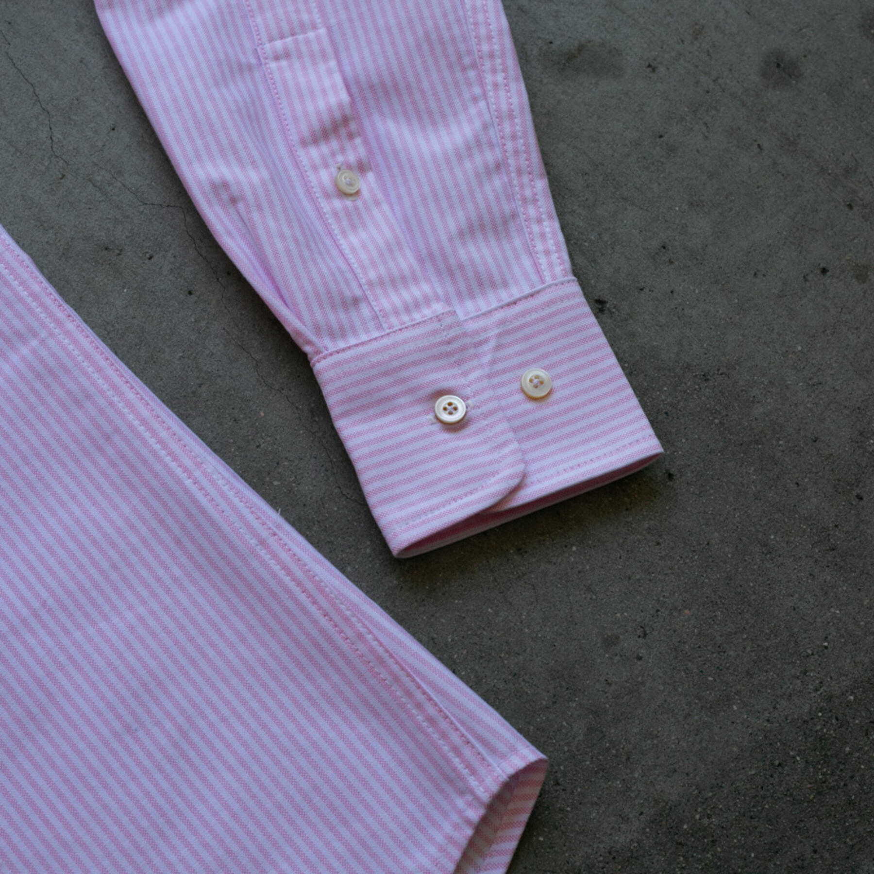 gustin #750 pink stripe oxford