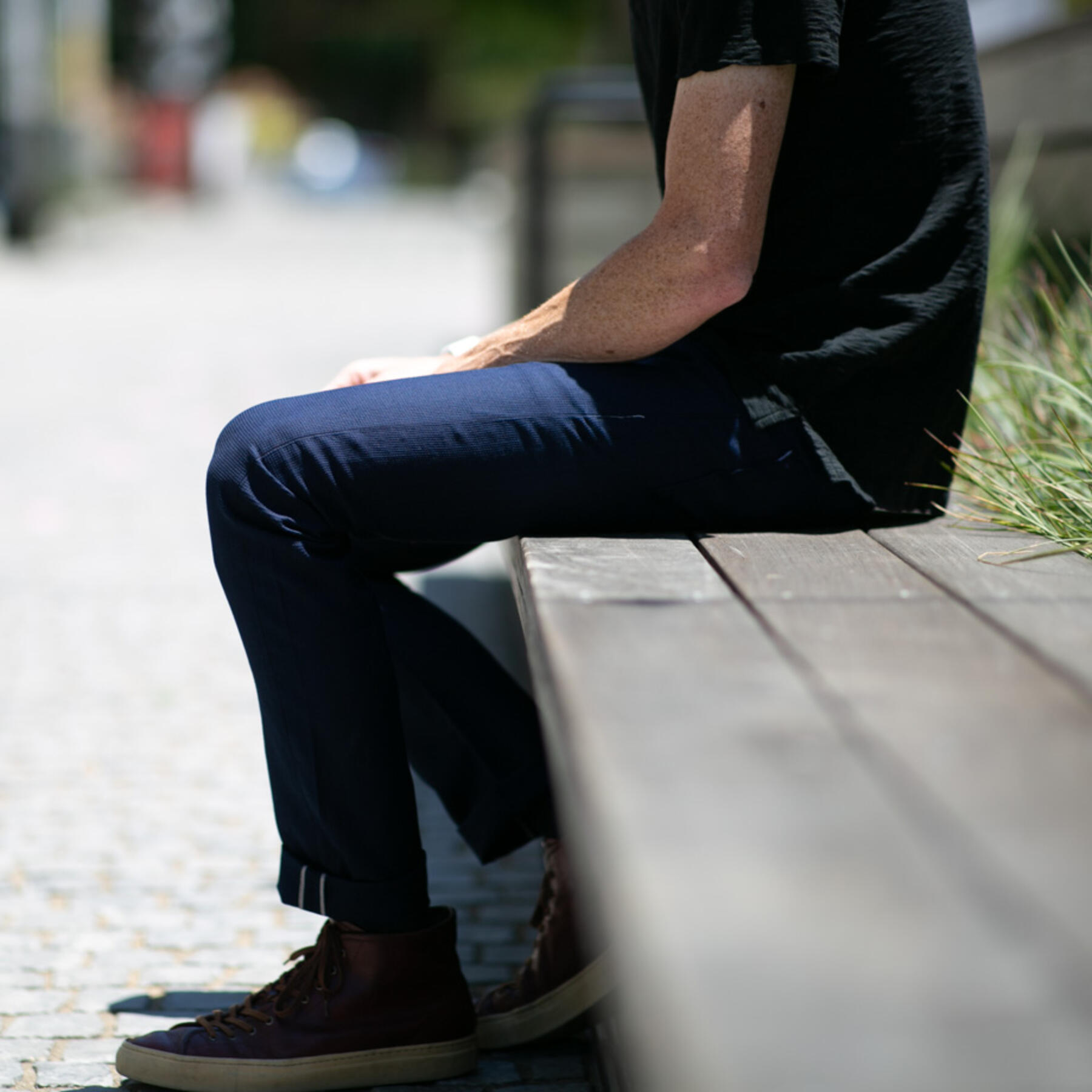 gustin #480 selvedge indigo jacquard