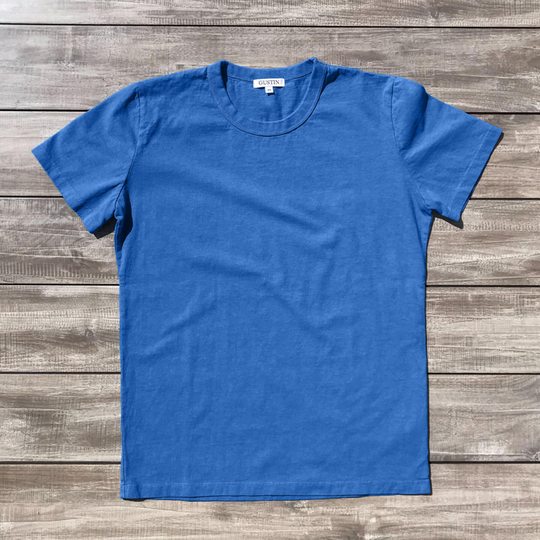 gustin heavyweight pigment dye t-shirt 2 pack (shallow blue)