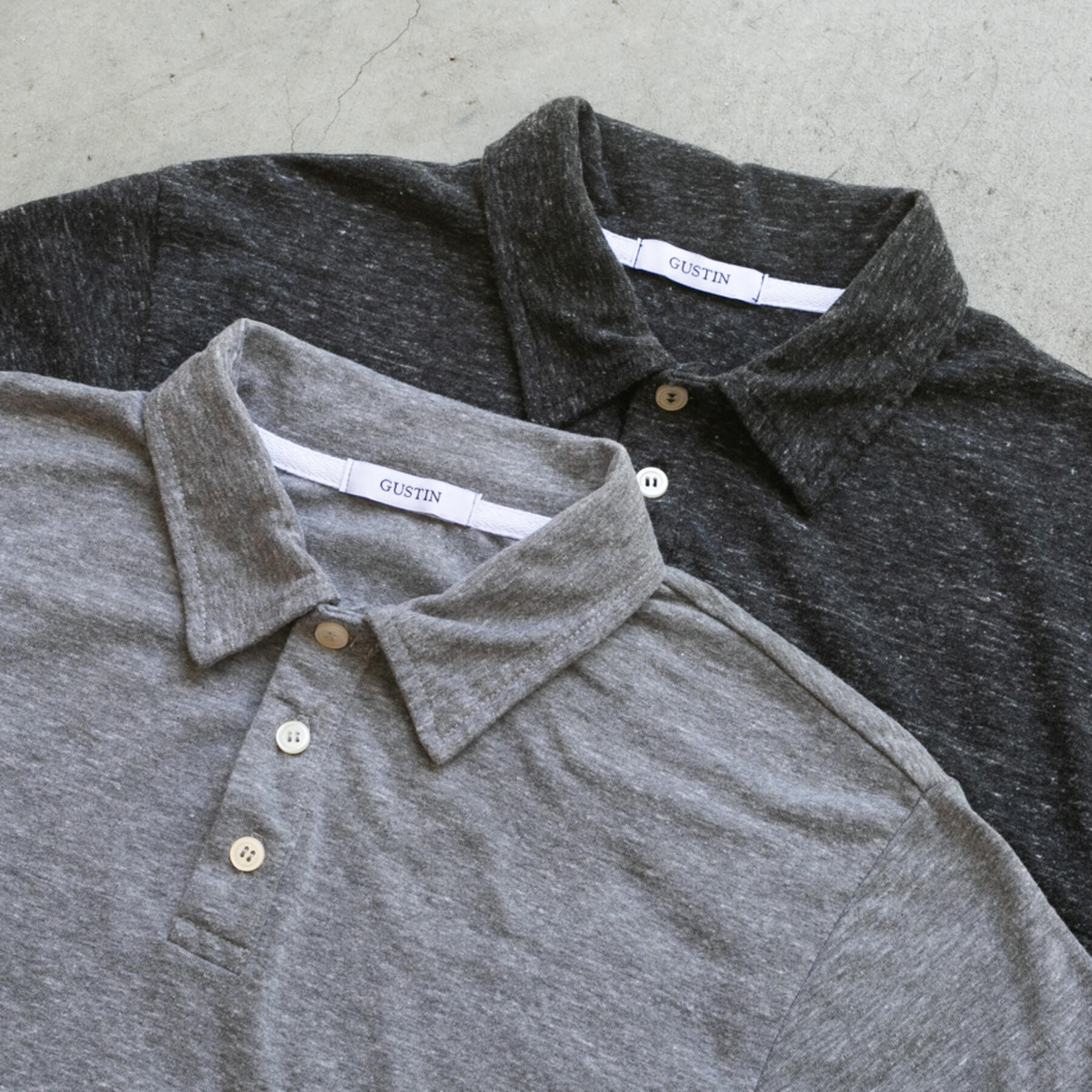 gustin heather polo greyscale collection
