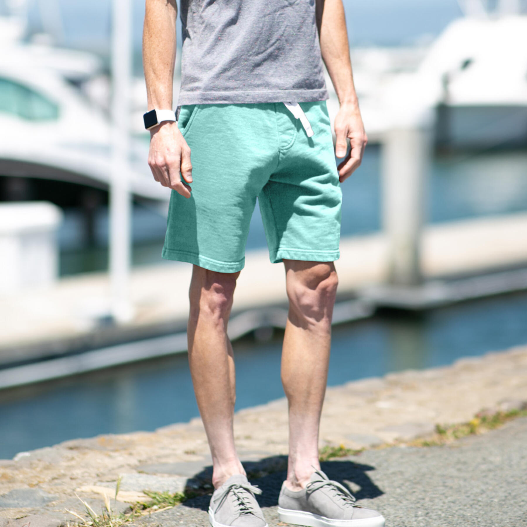 gustin sweatshorts - mint