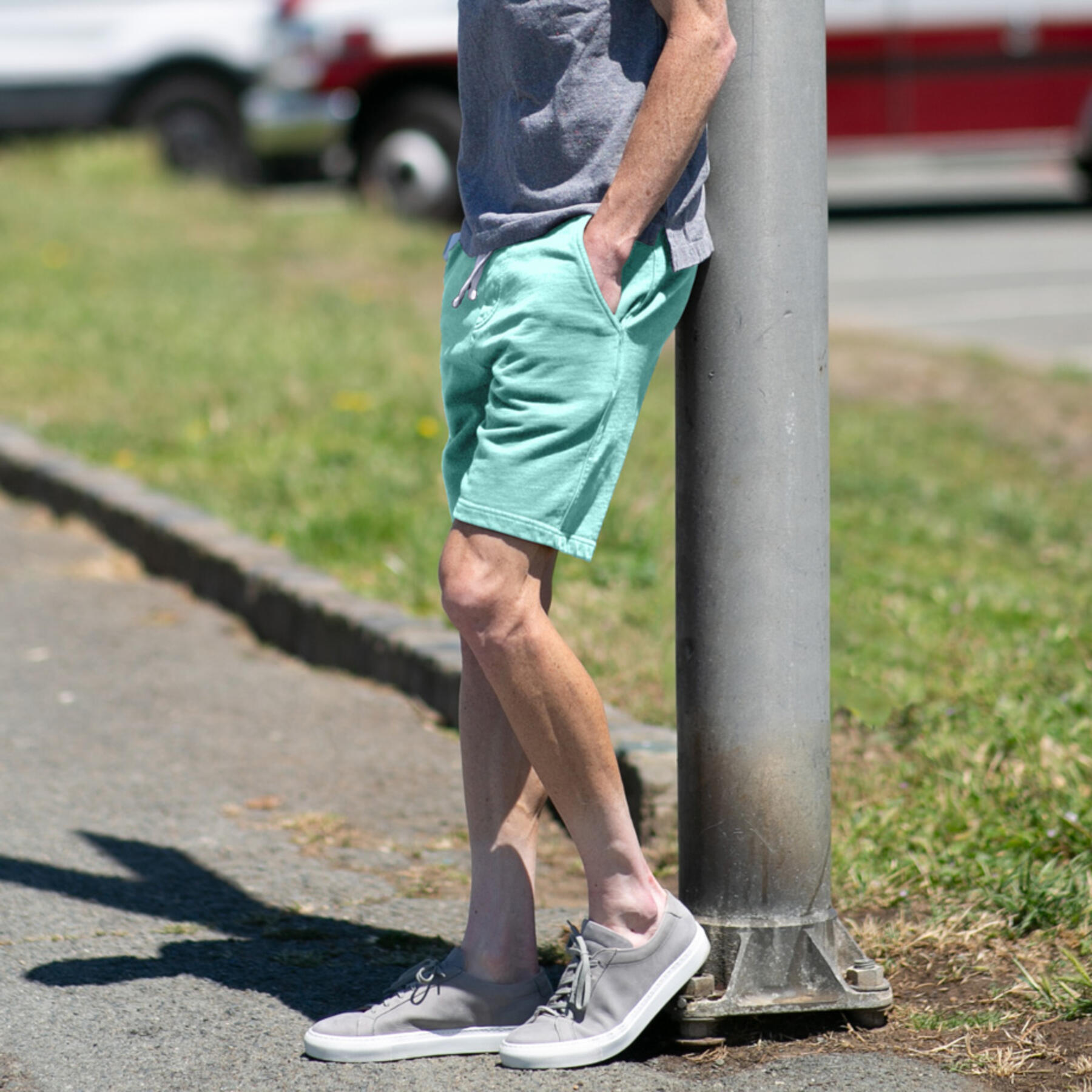 gustin sweatshorts - mint