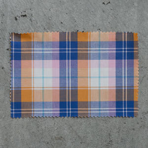 gustin #761 retro plaid long sleeve - blue orange