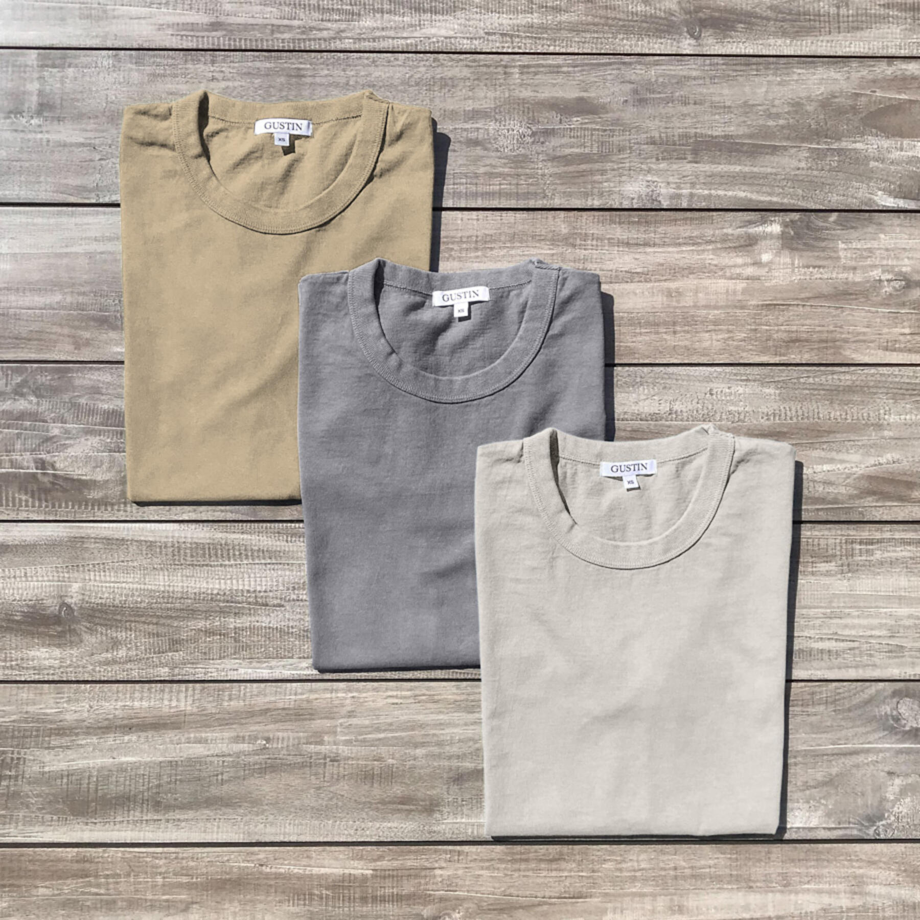 gustin heavyweight t-shirt desert shades collection