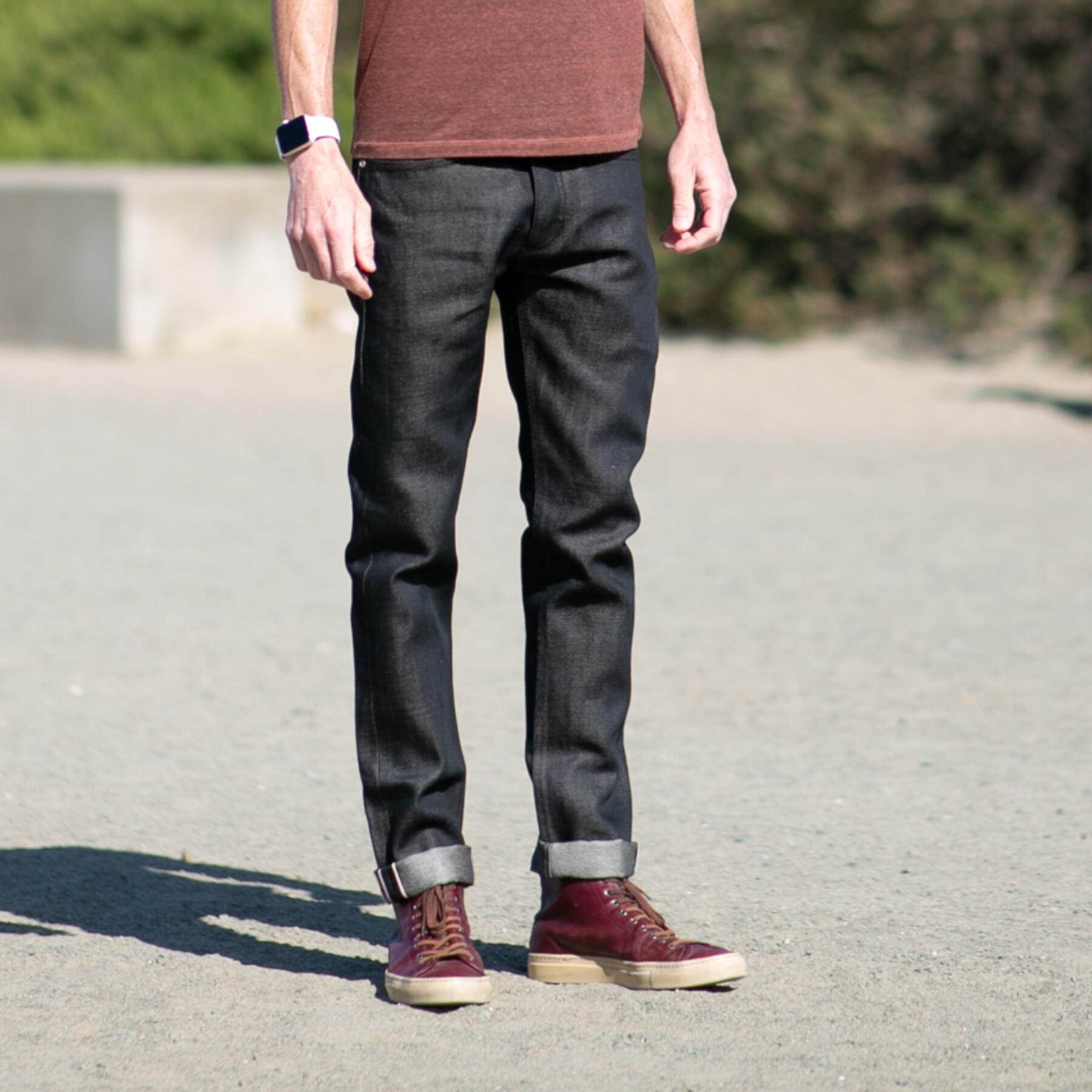 gustin #484 big linen selvedge - blackxnatural