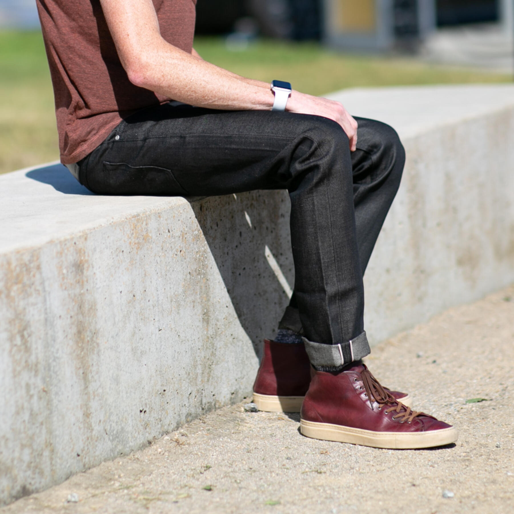 gustin #484 big linen selvedge - blackxnatural