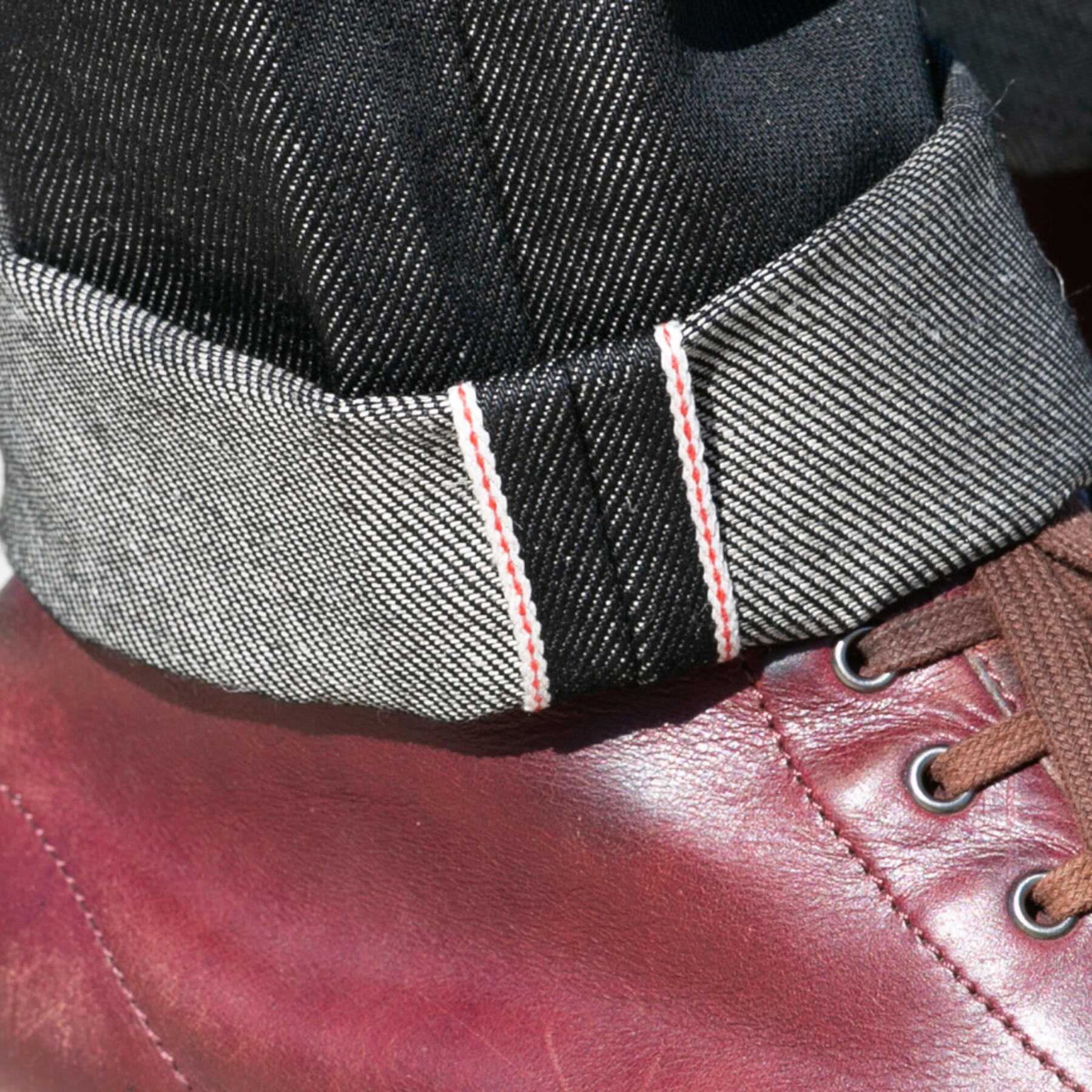 gustin #484 big linen selvedge - blackxnatural