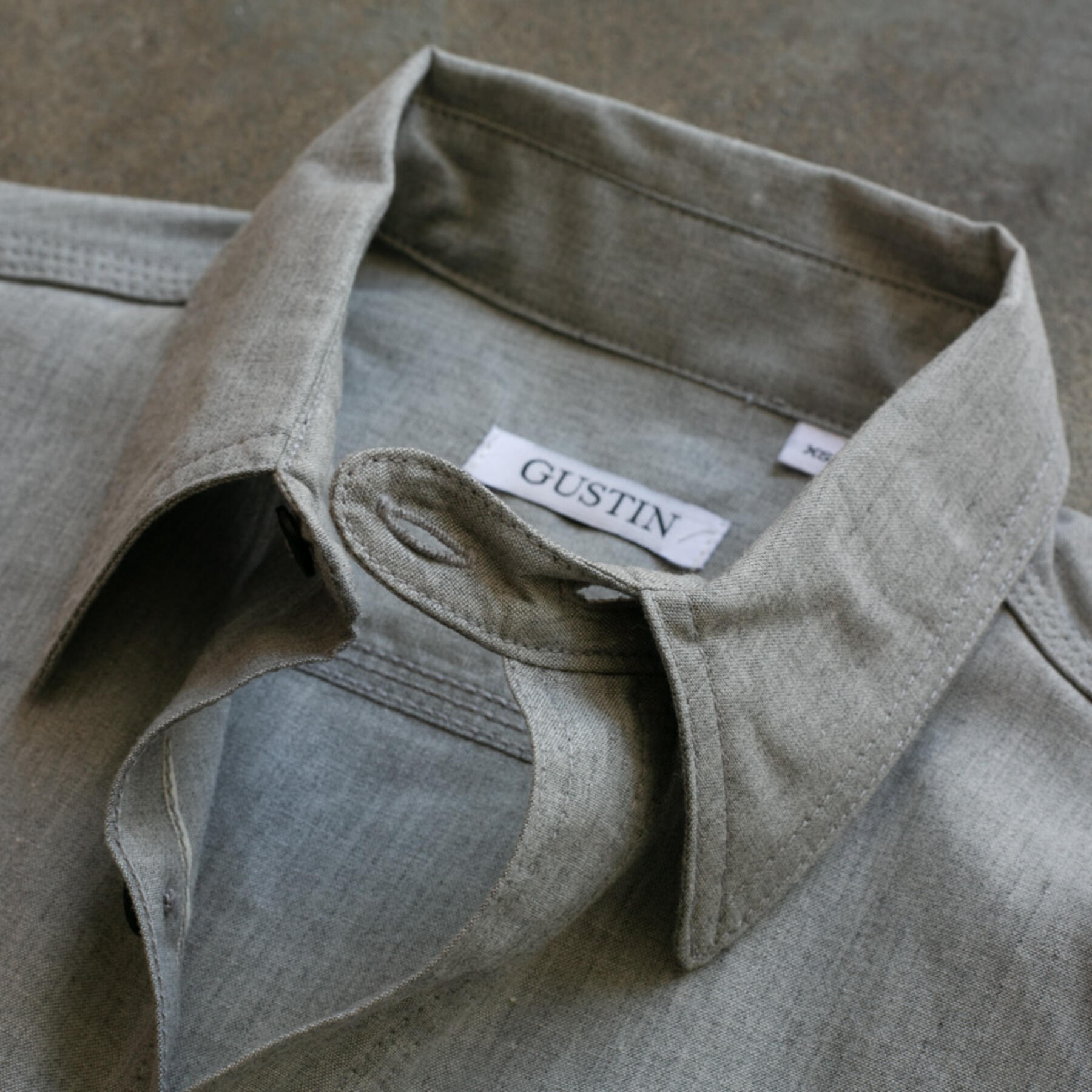 gustin #45 heather selvedge workshirt