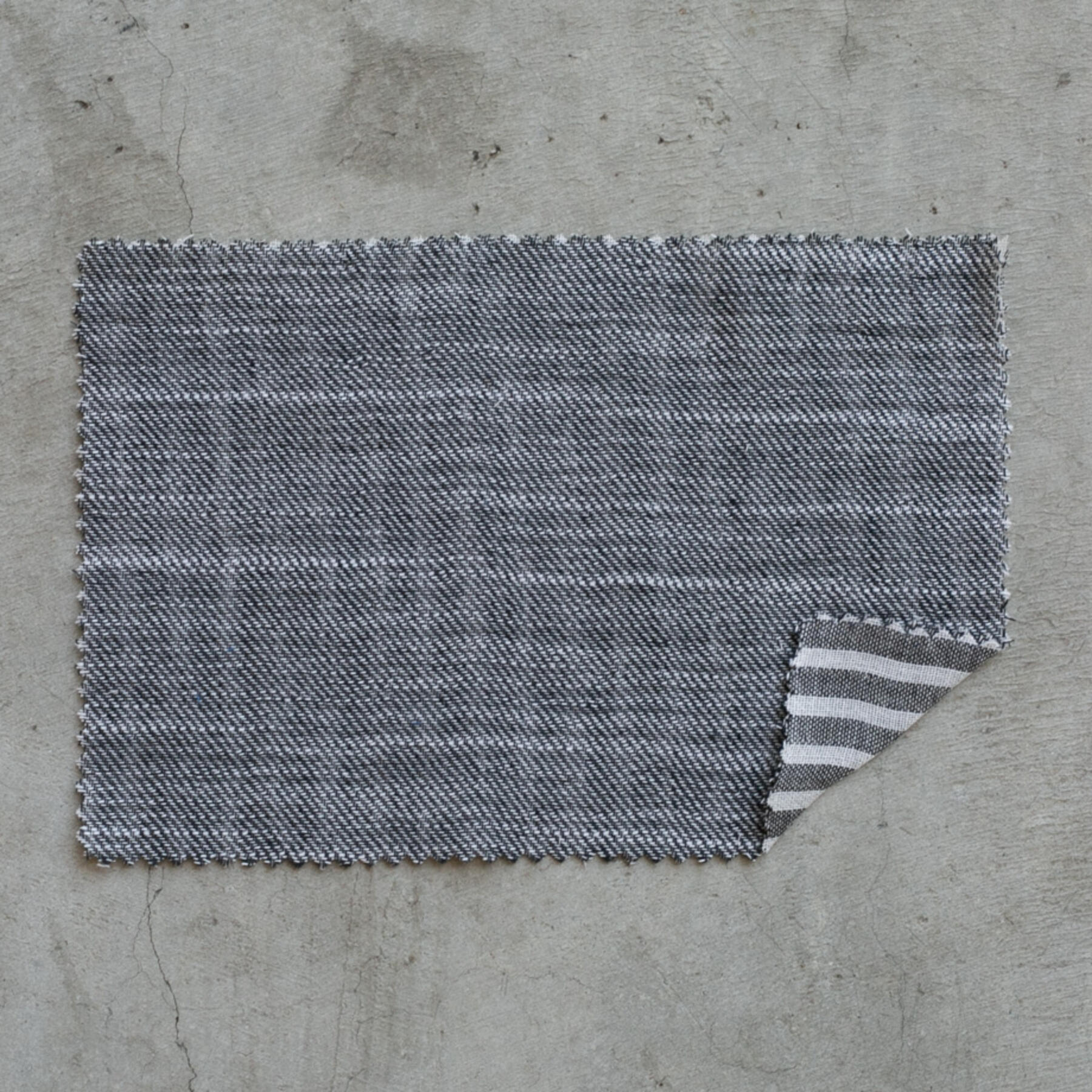 gustin #763 double cloth slub - charcoal