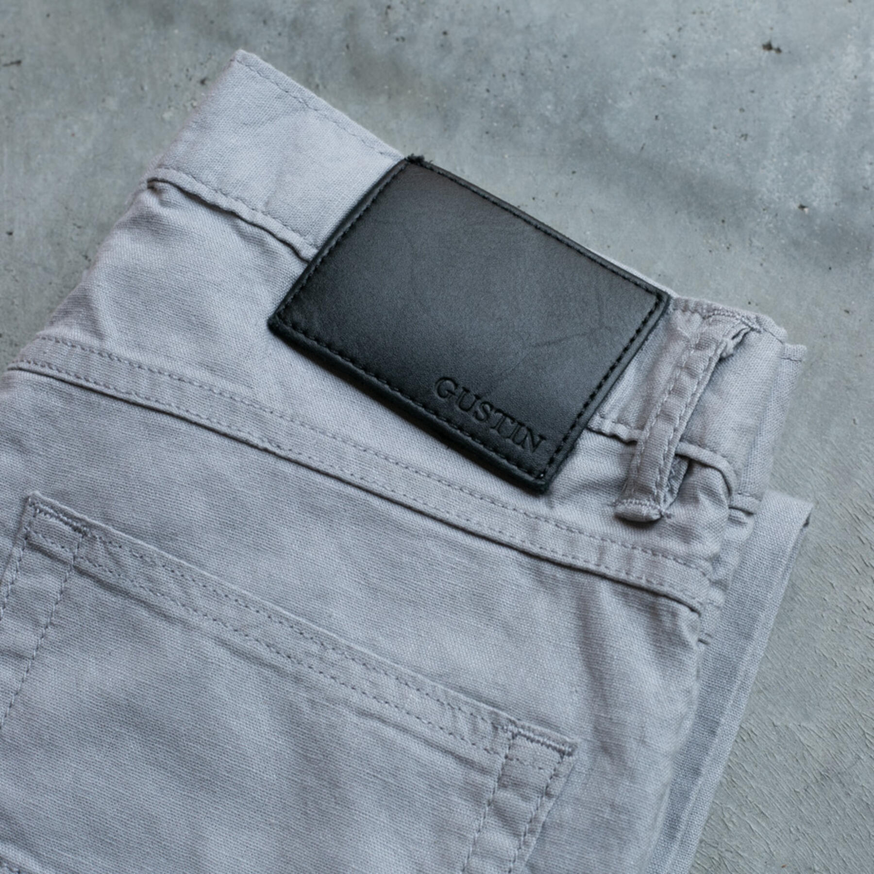 gustin #27 linen 5 pocket - silver