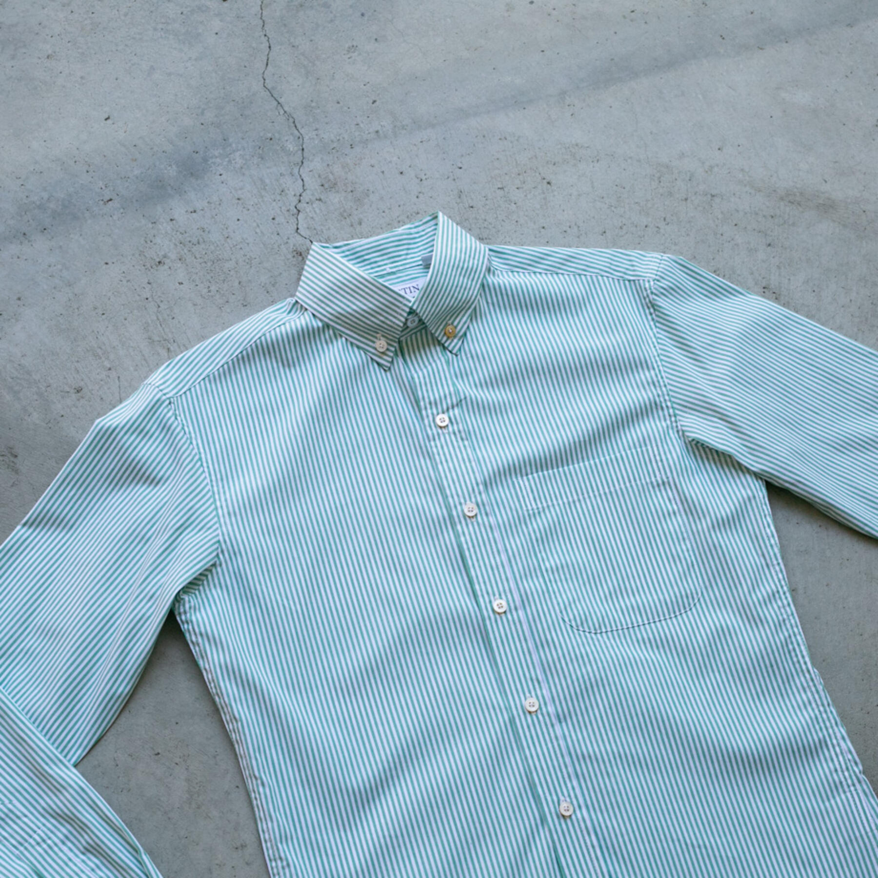 gustin #767 classic stripe - seafoamxwhite