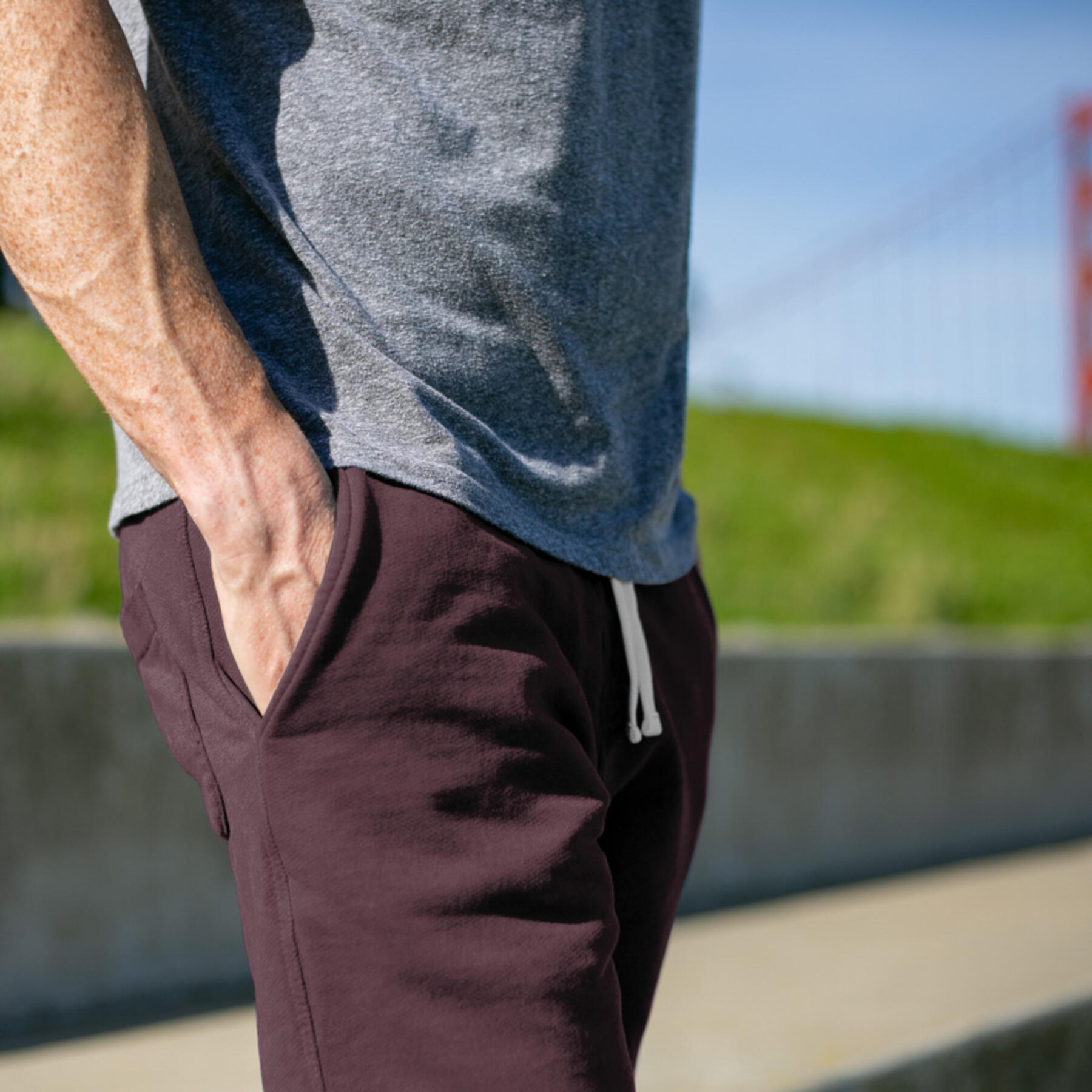 gustin sweatpants 3 pack (grey, oxblood, olive drab)
