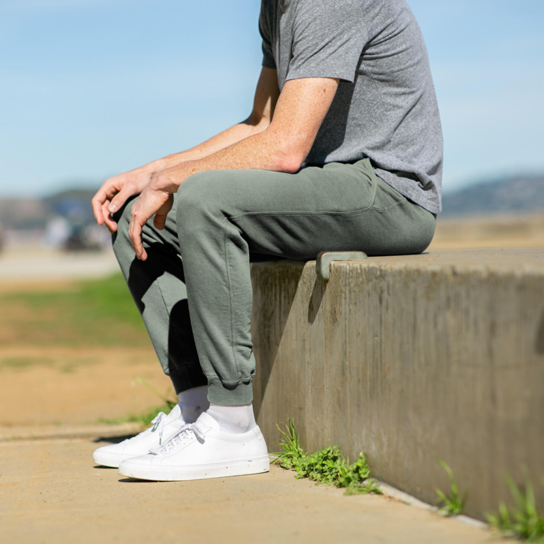 gustin classic sweatpants - olive drab