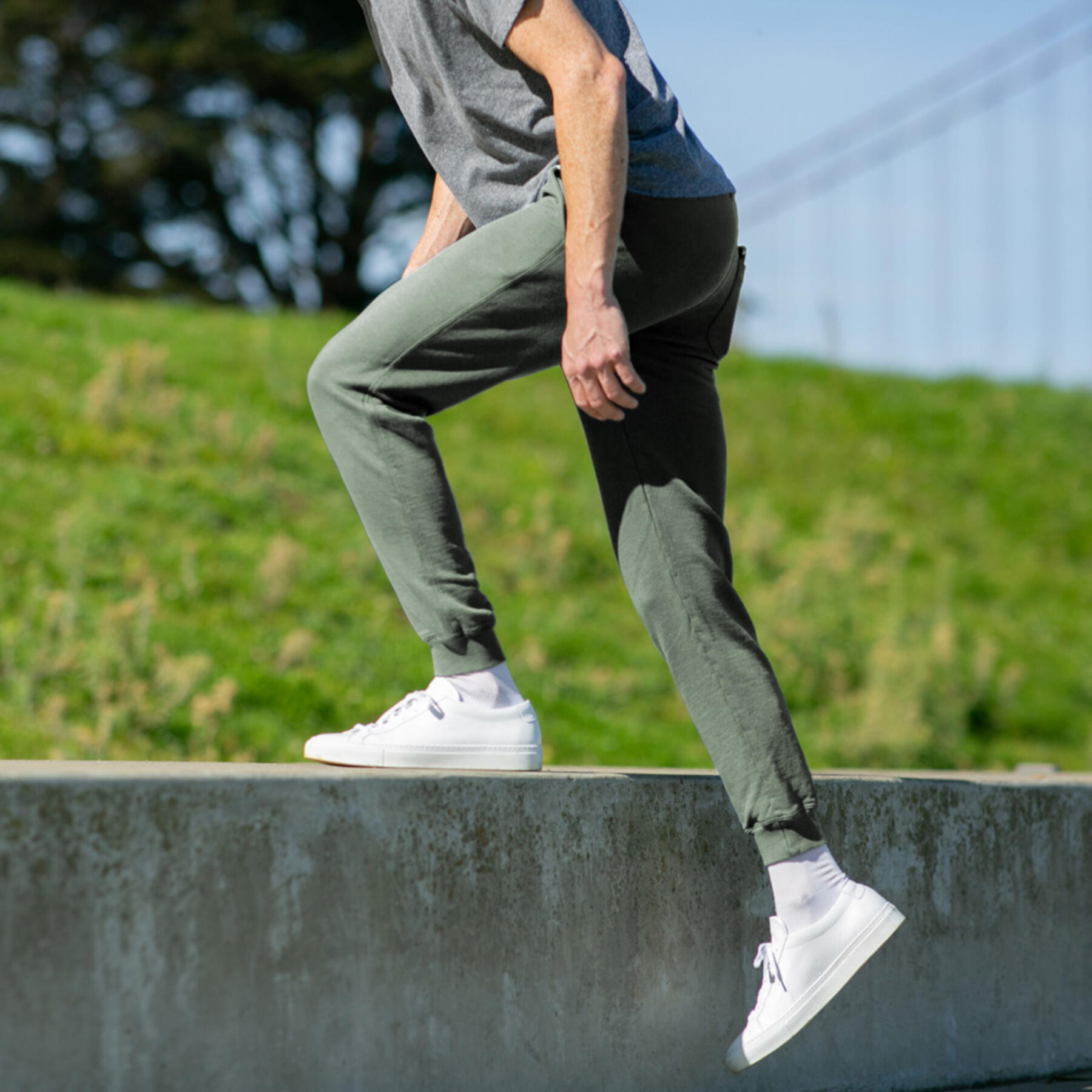 gustin classic sweatpants - olive drab