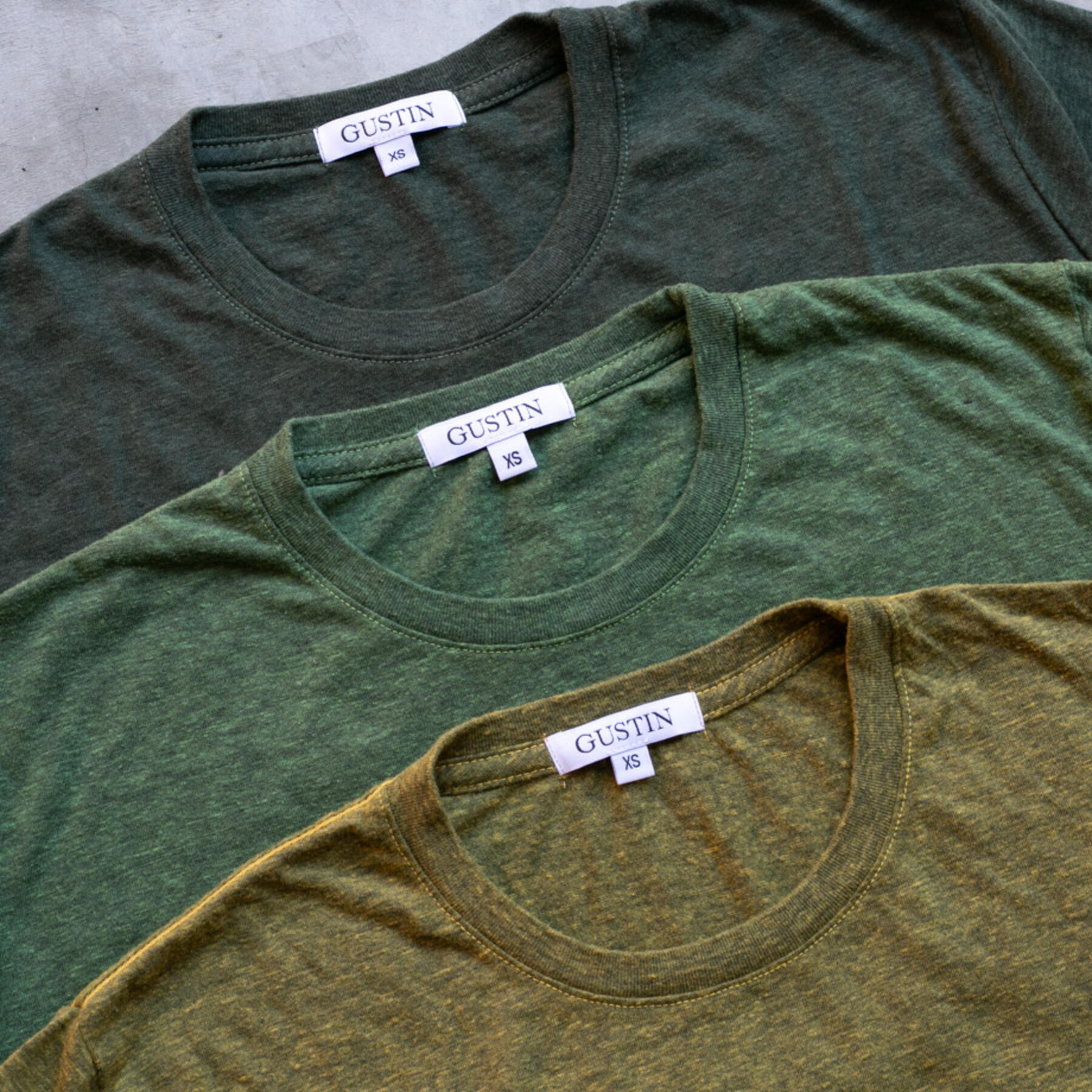 gustin heather t-shirt green collection