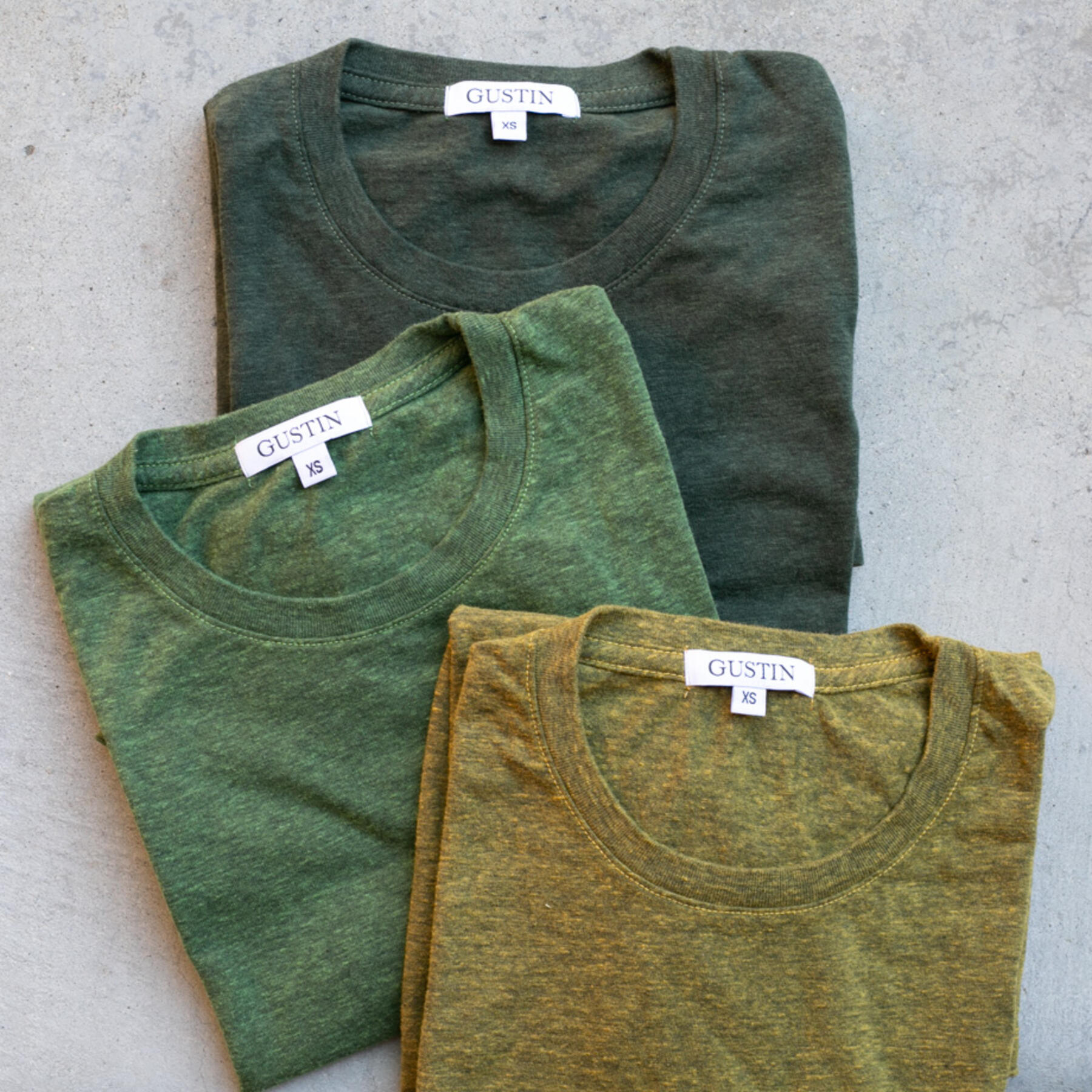 gustin heather t-shirt green collection