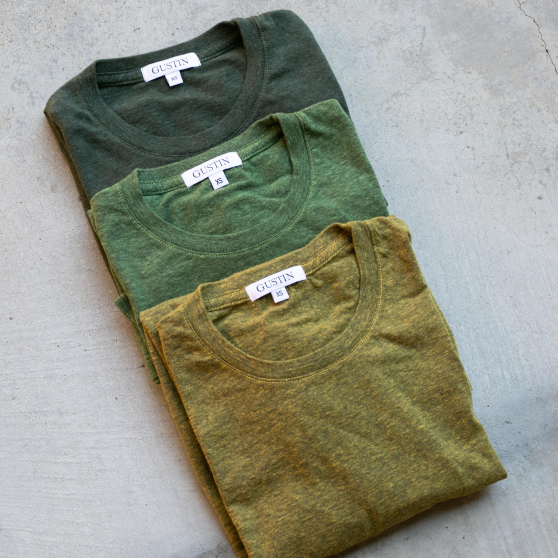 gustin heather t-shirt green collection