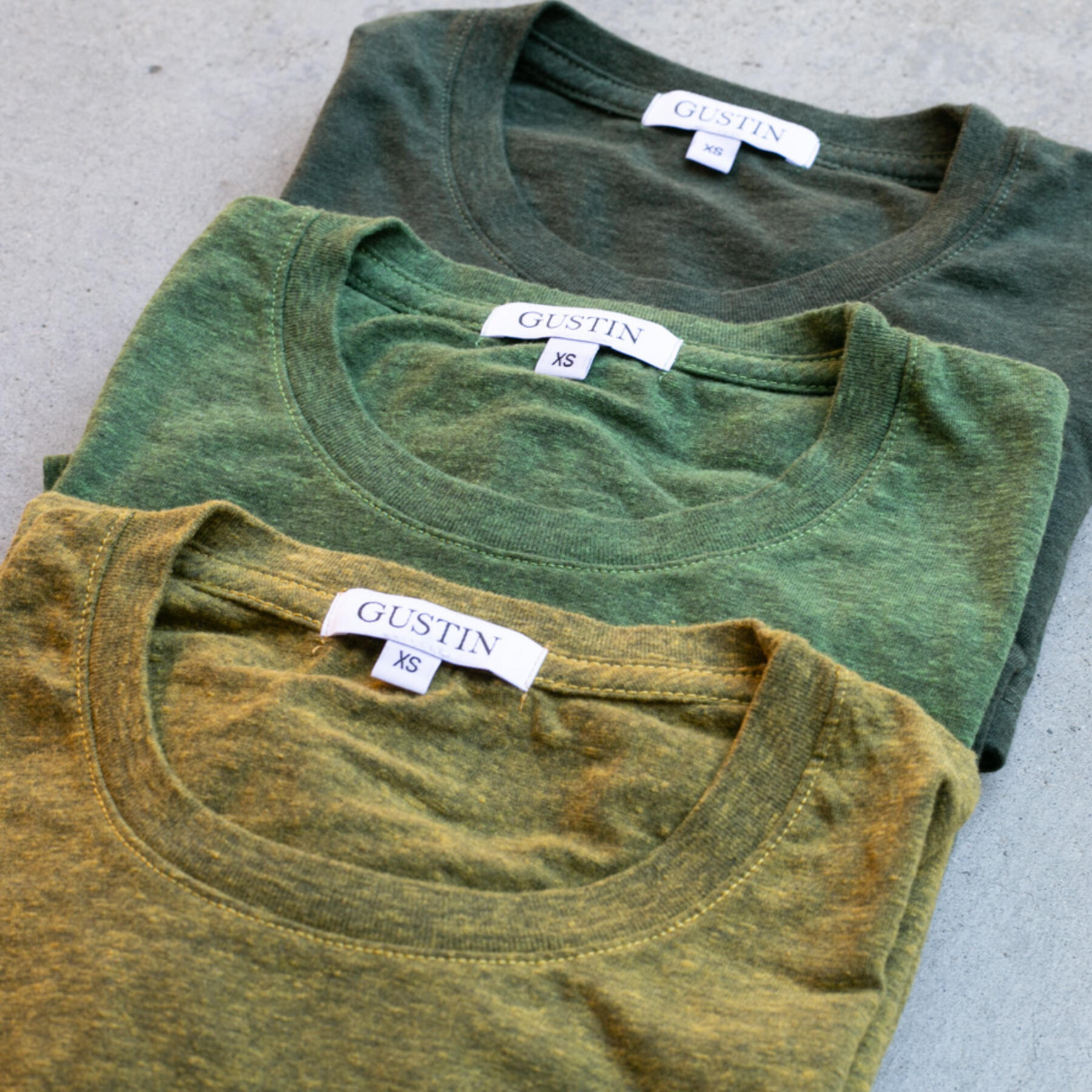 gustin heather t-shirt green collection