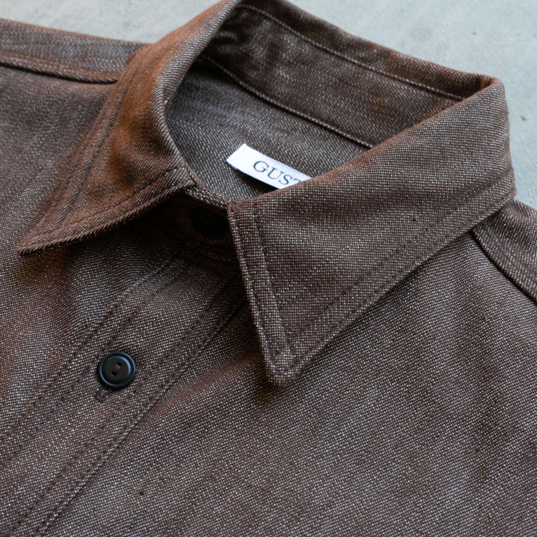 gustin #47 rust brown workshirt