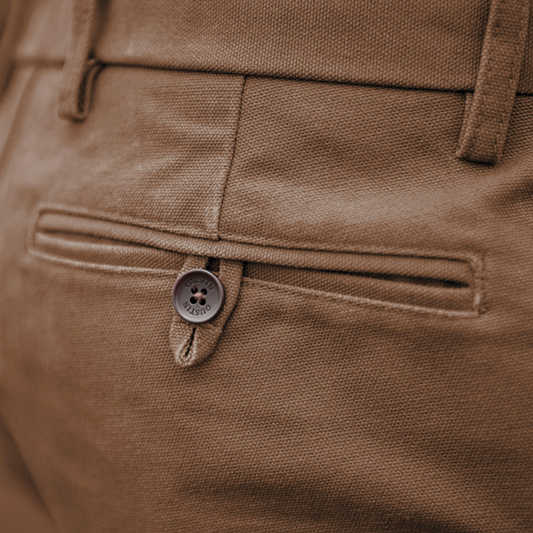 gustin #207 camel duck canvas chino