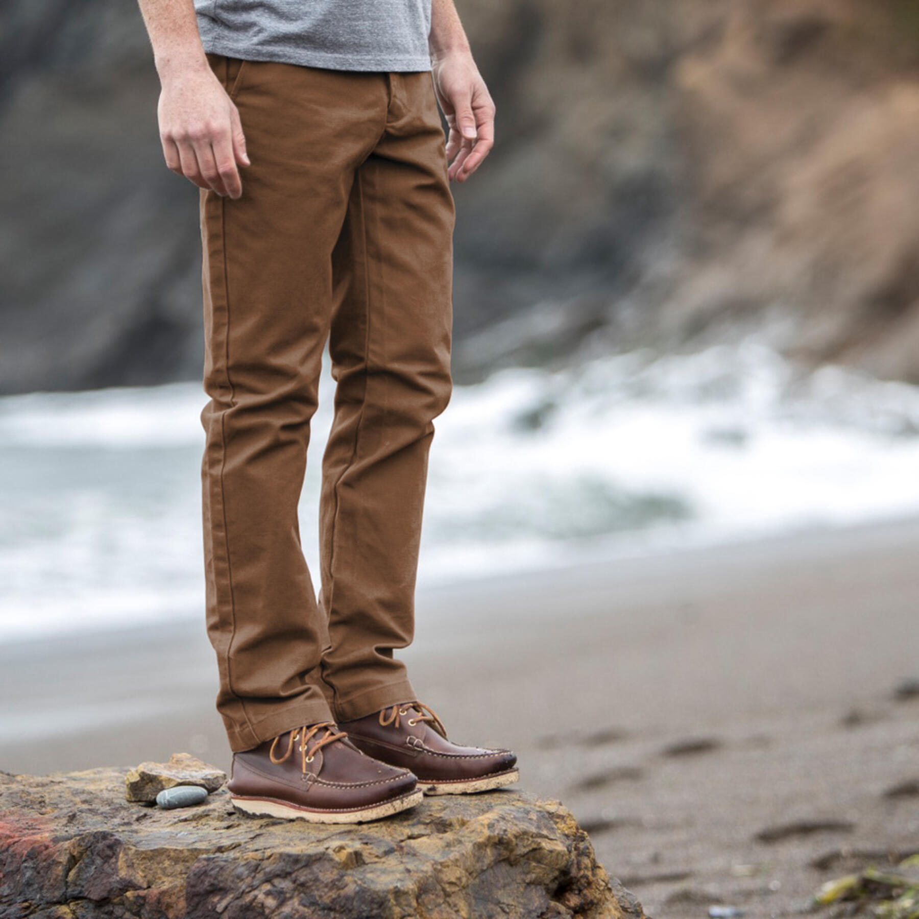 gustin #207 camel duck canvas chino