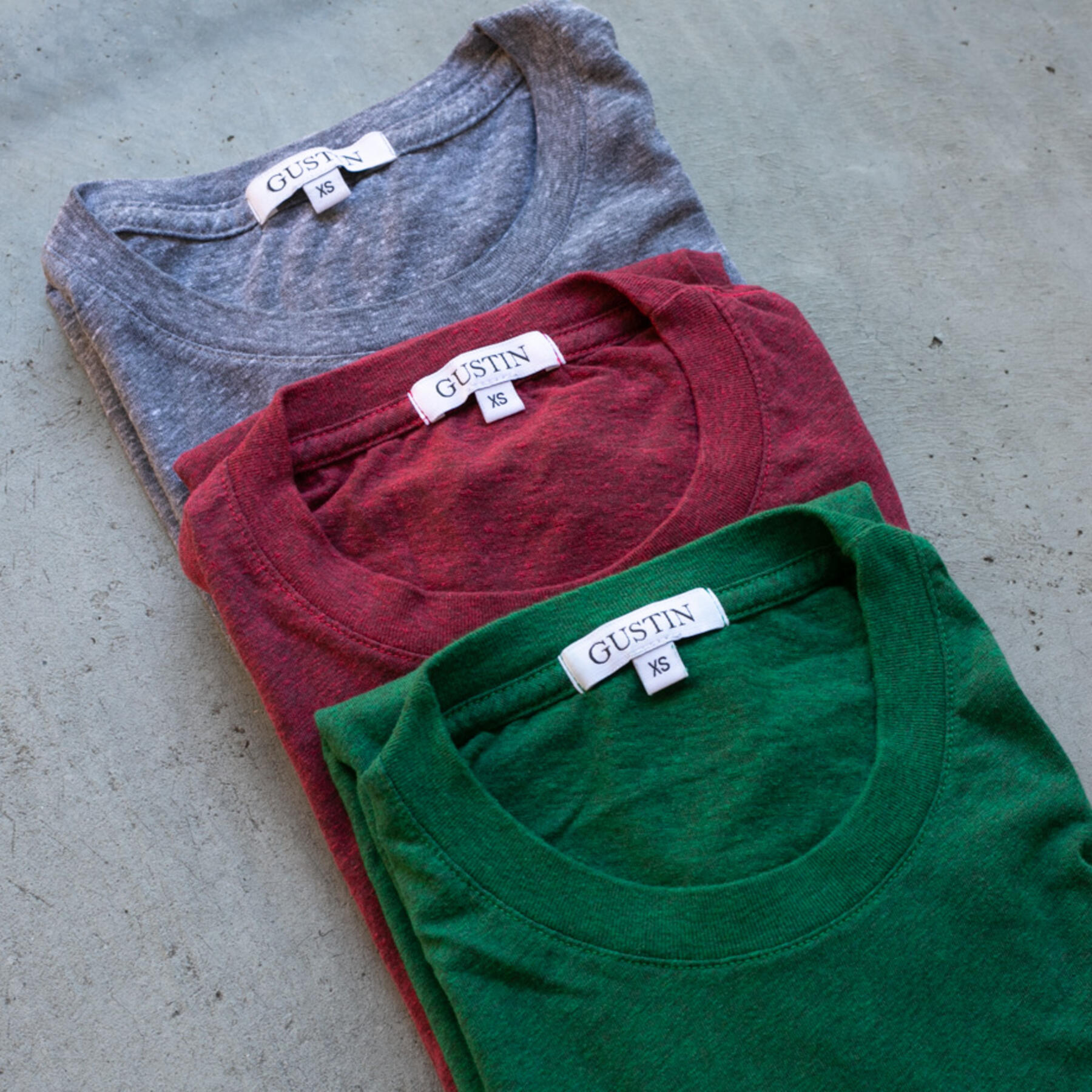 gustin bright vintage heather t-shirt collection 3pk