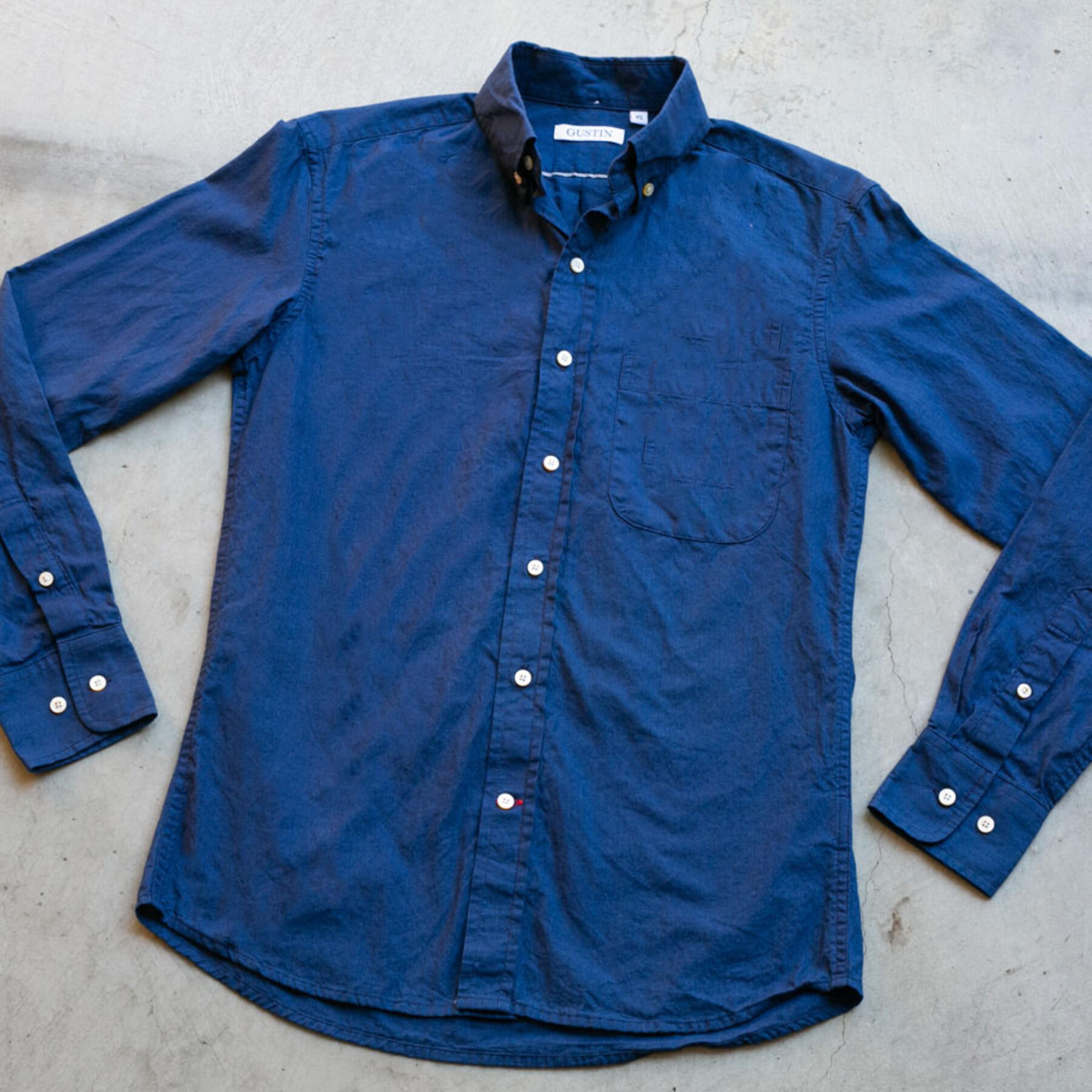 gustin #770 double indigo selvedge chambray