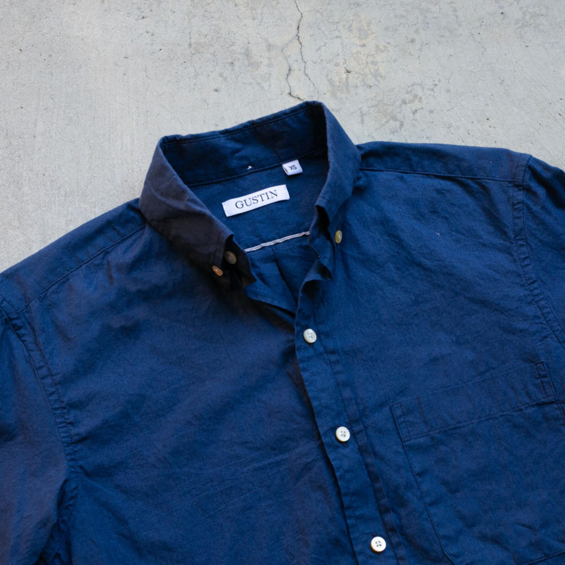 gustin #770 double indigo selvedge chambray