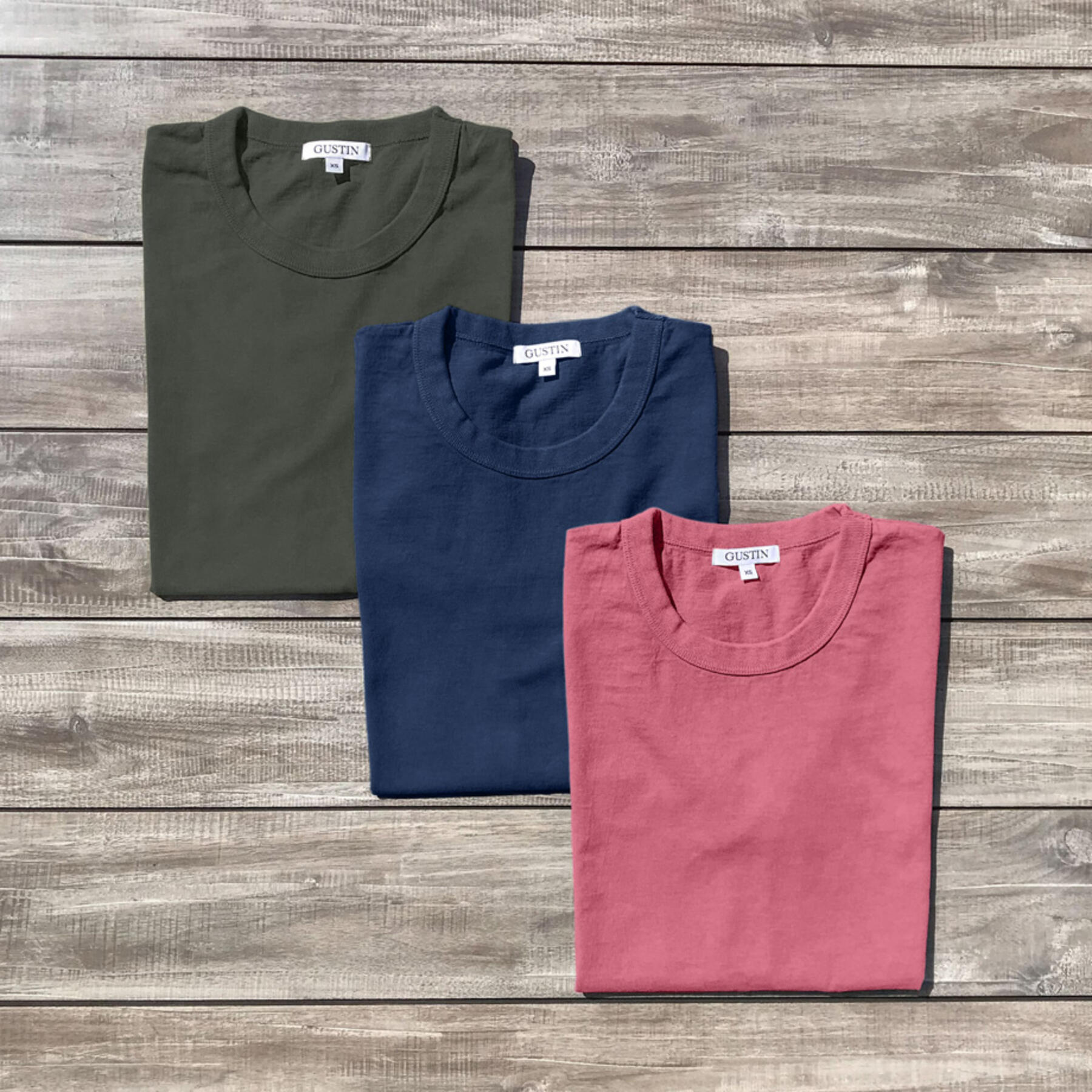 gustin heavyweight t-shirt 3 pack rgb collection