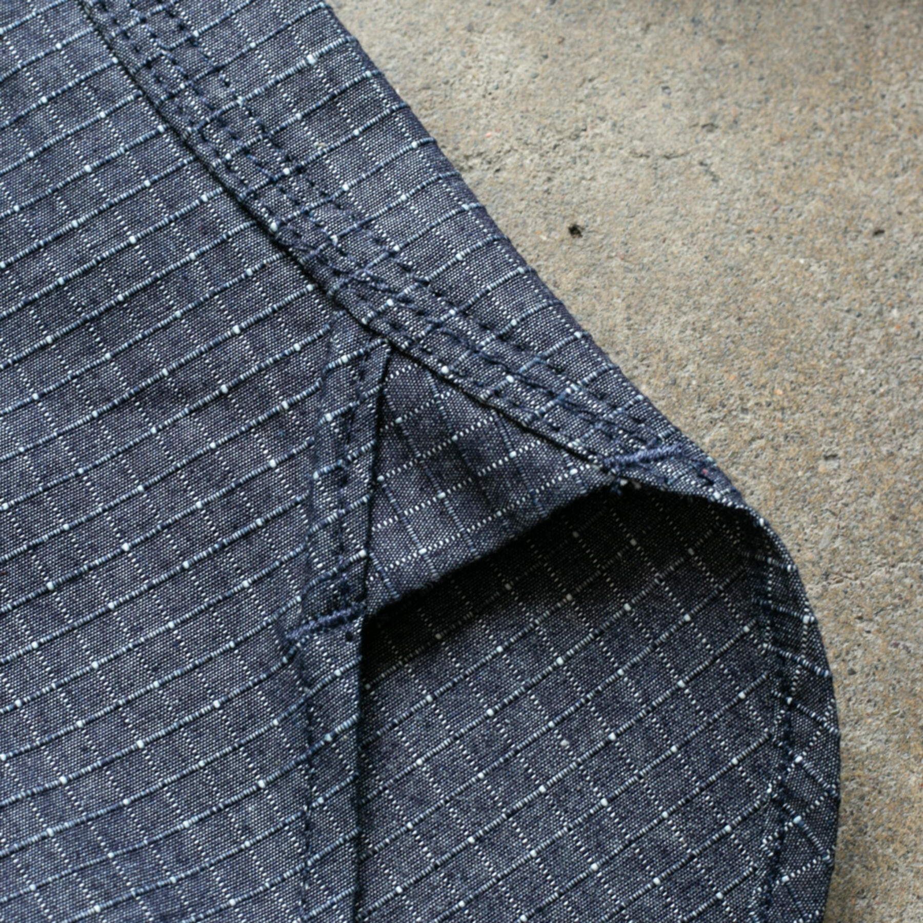 gustin #38 indigo dye ripstop workshirt