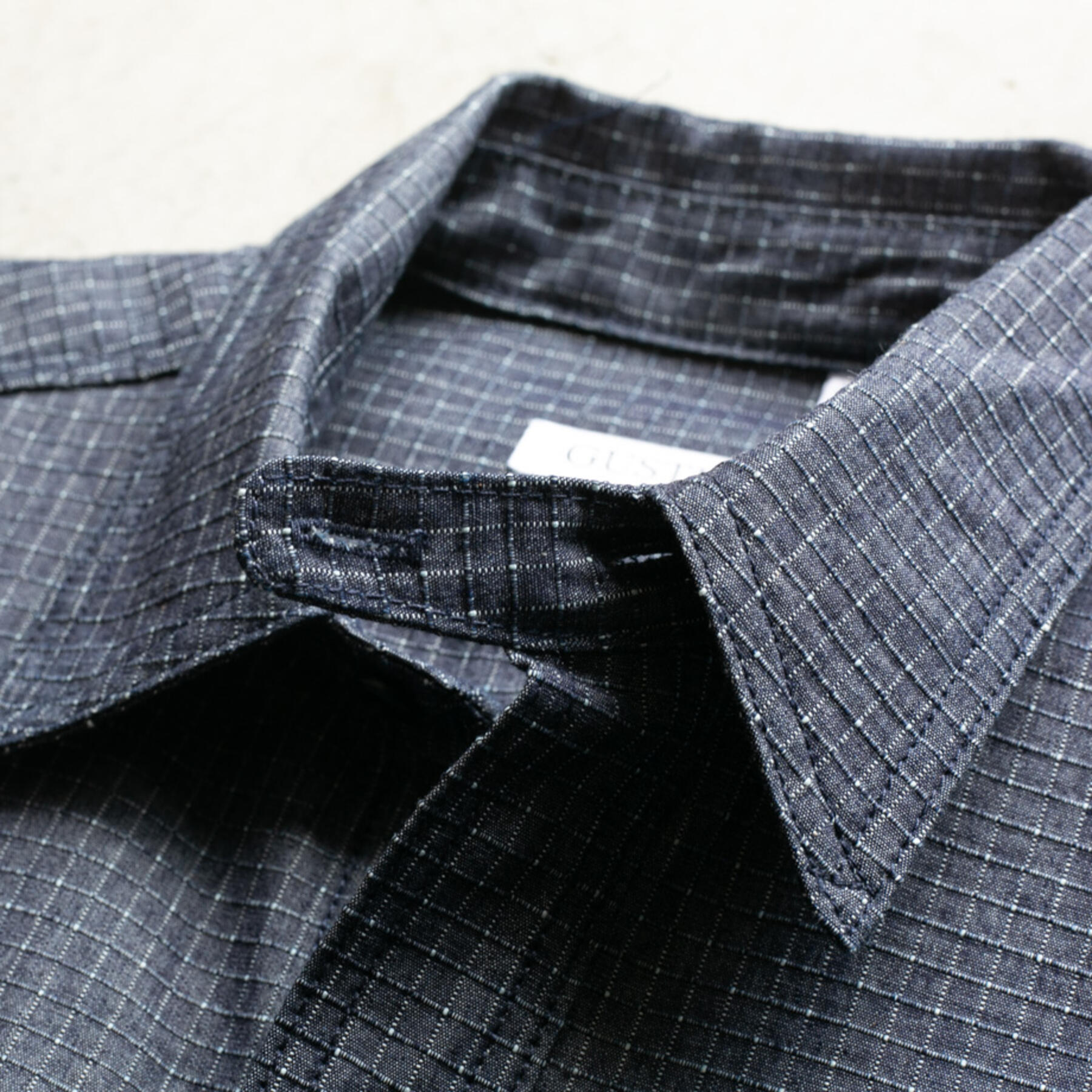 gustin #38 indigo dye ripstop workshirt