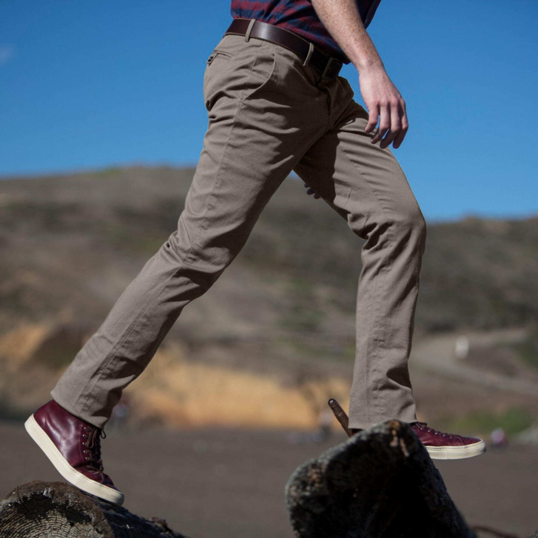 gustin #212 green grey stretch chino