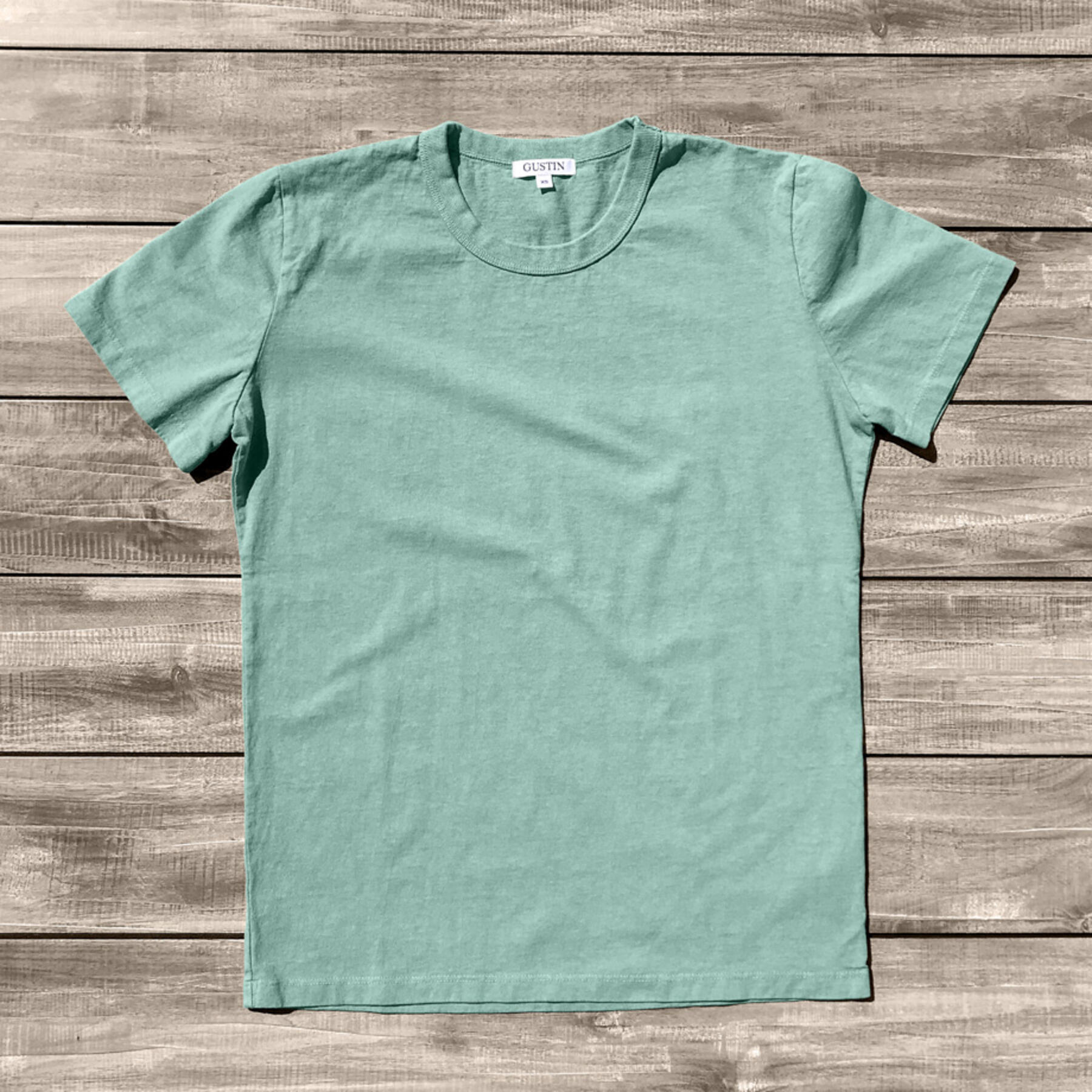 gustin heavyweight pigment dye t-shirt 3 pack (faded purple, faded camel, faded green)