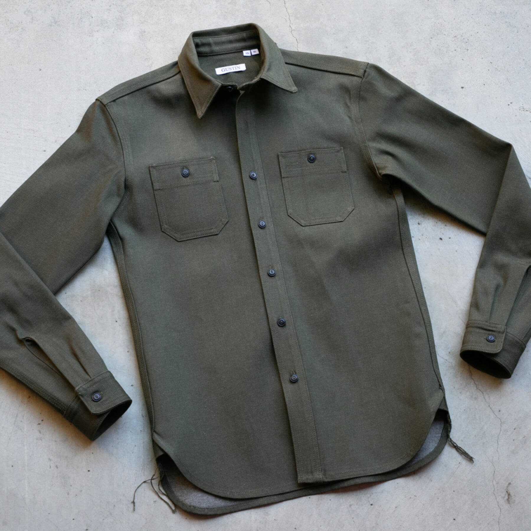 gustin #50 cone armyxgrey workshirt